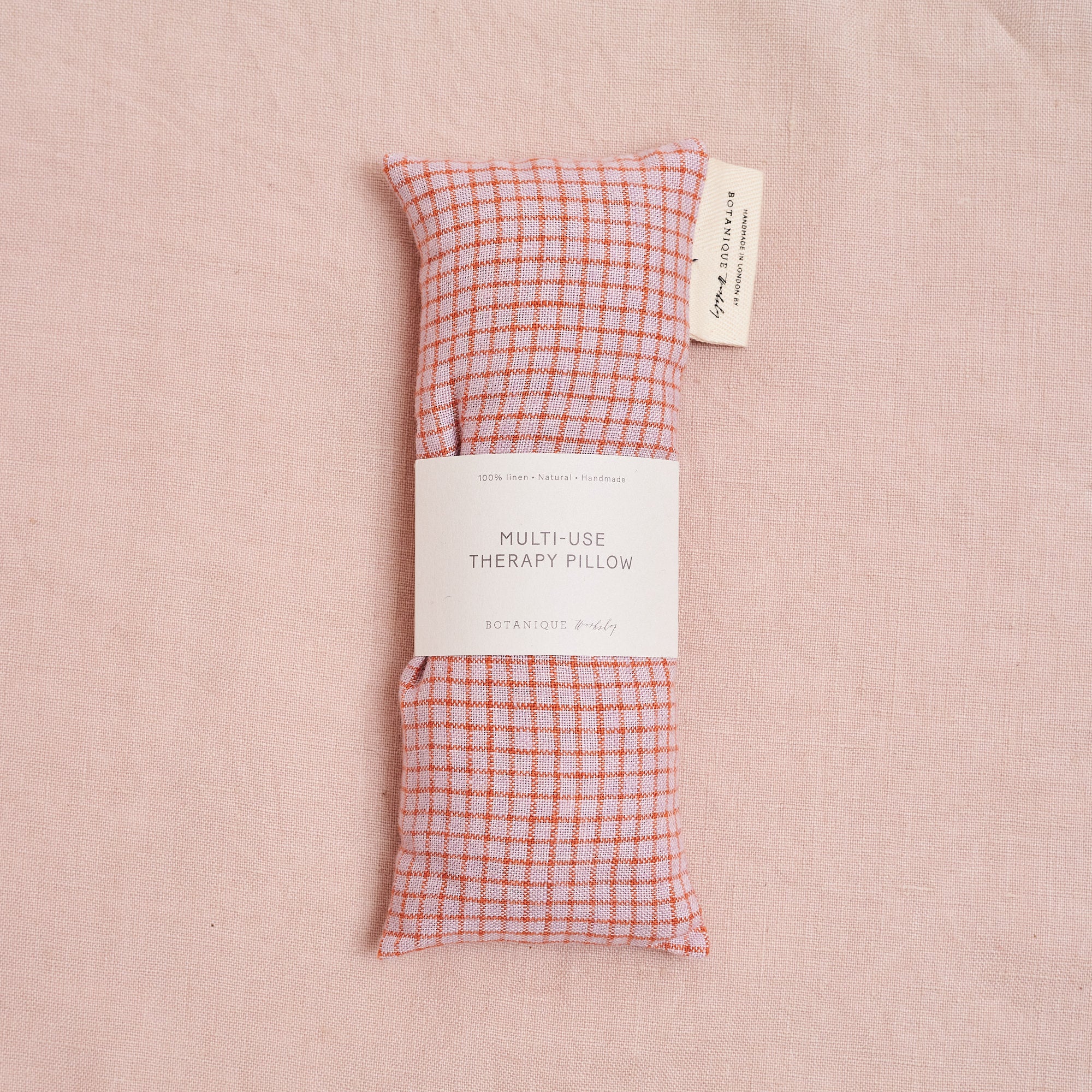 Multi-Use Lavender Therapy Pillow: Linen Jazz Check