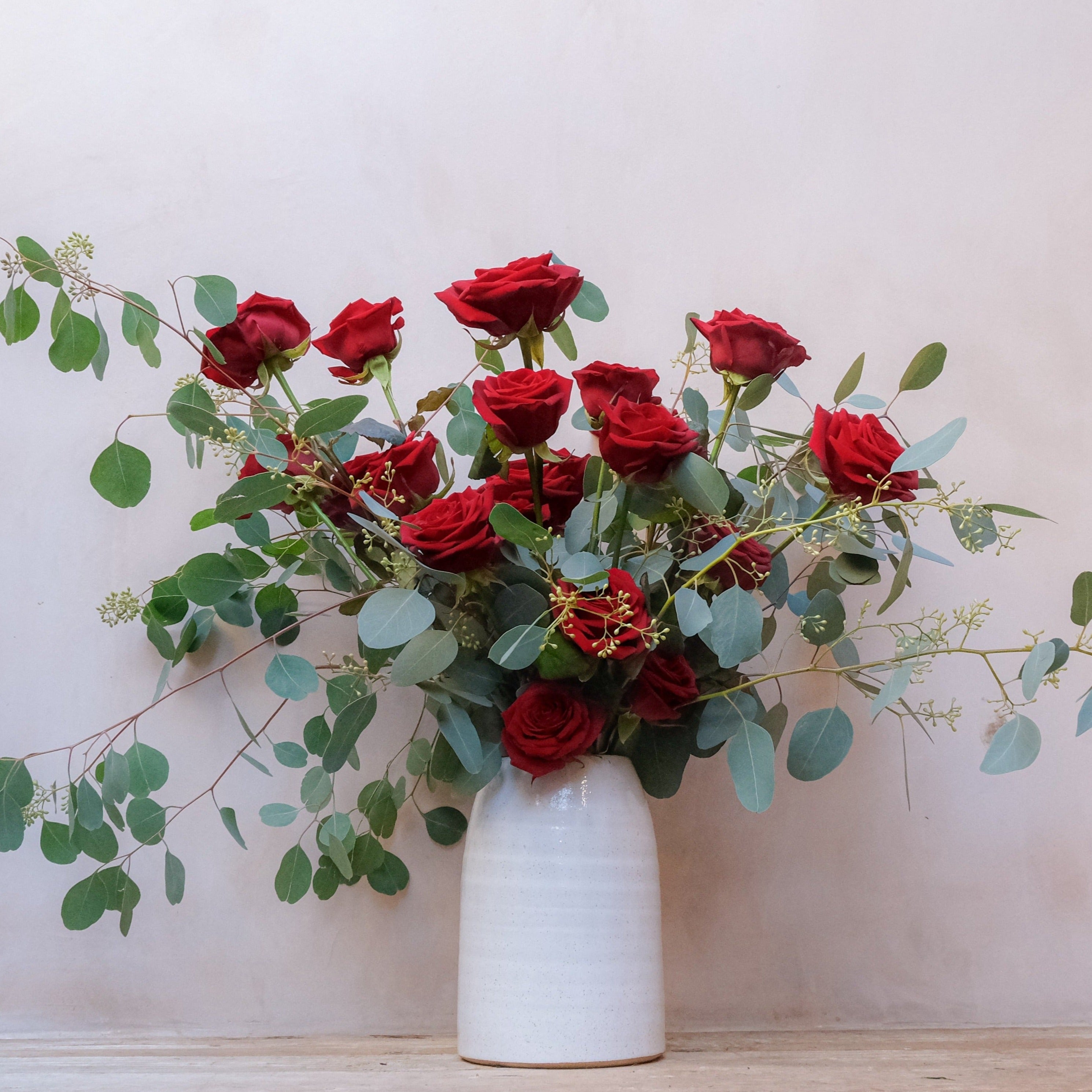 Valentine's Day 2024 red roses luxury bouquet by Botanique Workshop