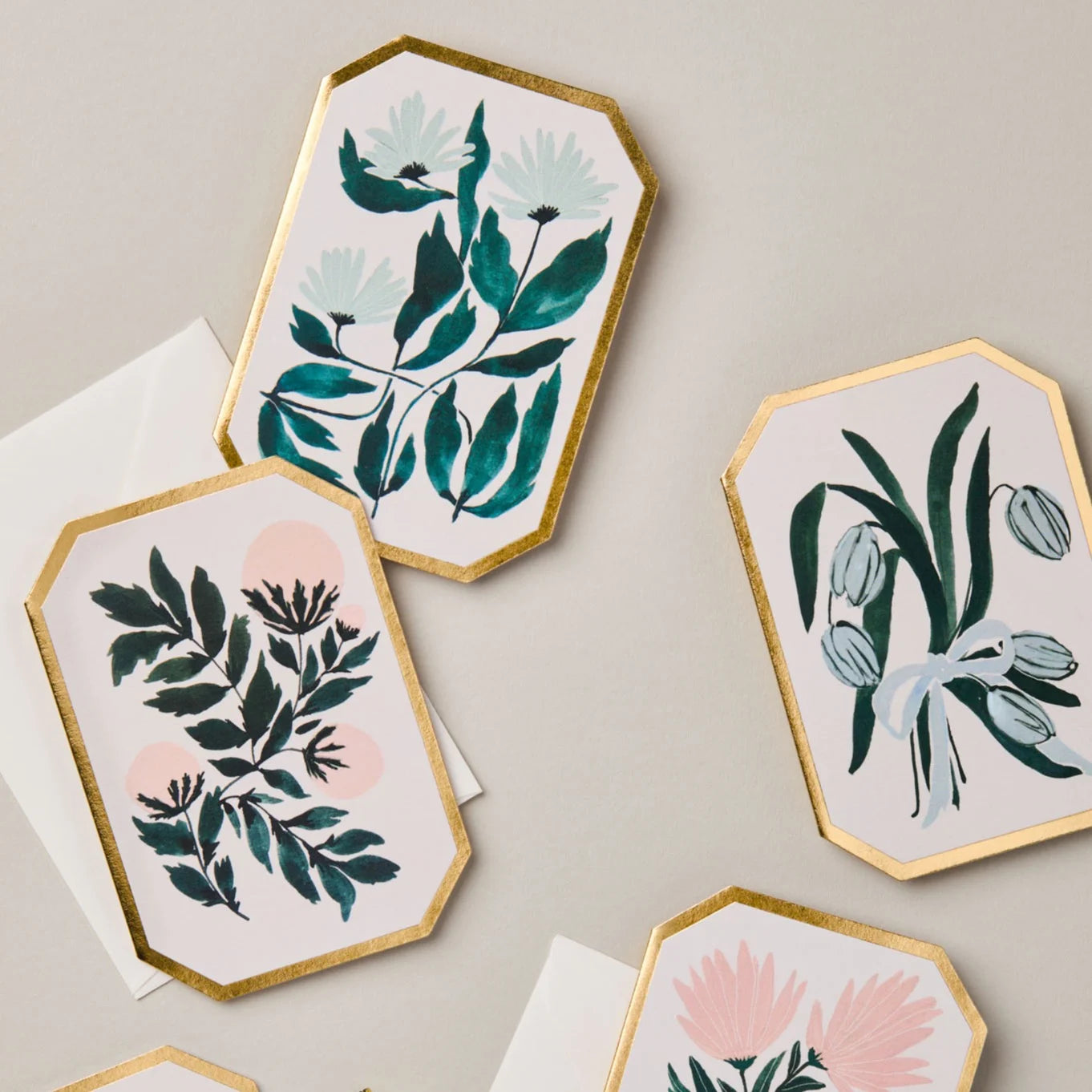 Forget Me Not Botanical Die Cut Mini Card