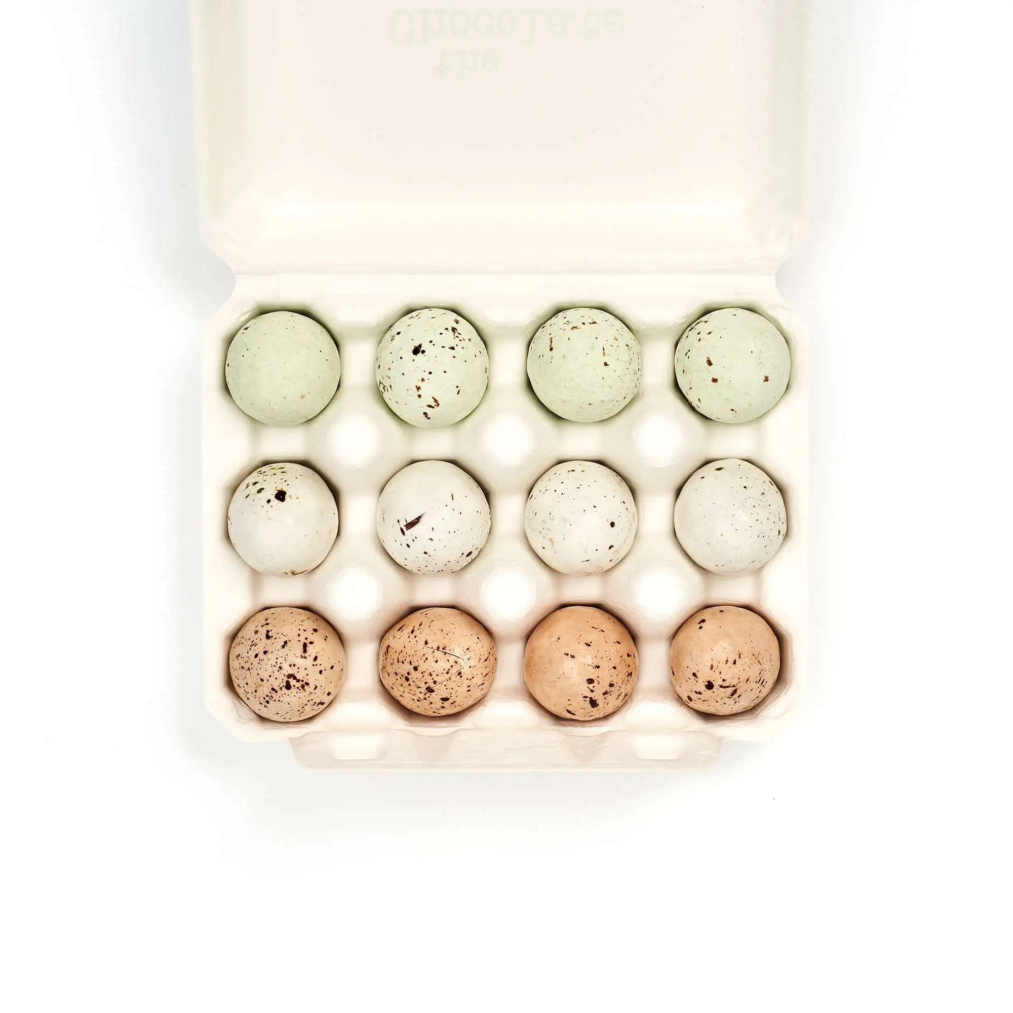 12 Mixed Chocolate Praline & Salted Caramel Three French Hens Eggs