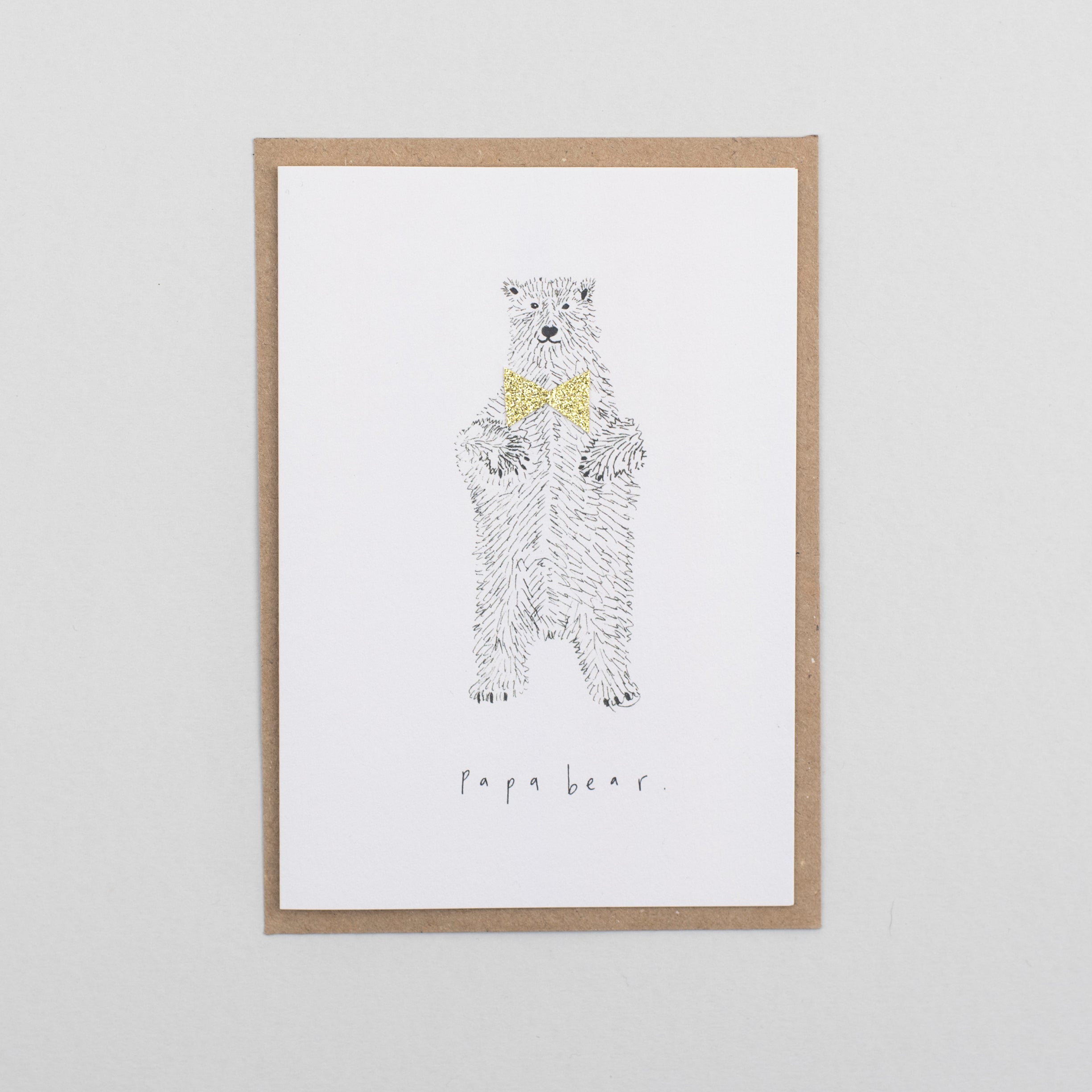 'Papa Bear' Greetings Card