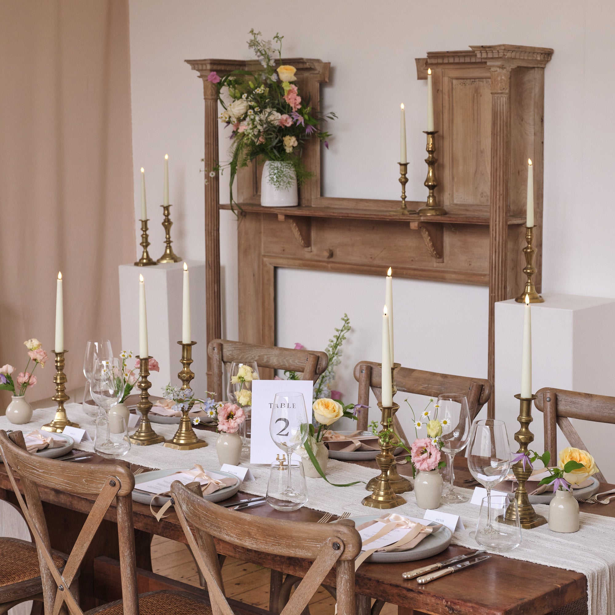 Pastel Wildflowers Bud Vase Arrangements