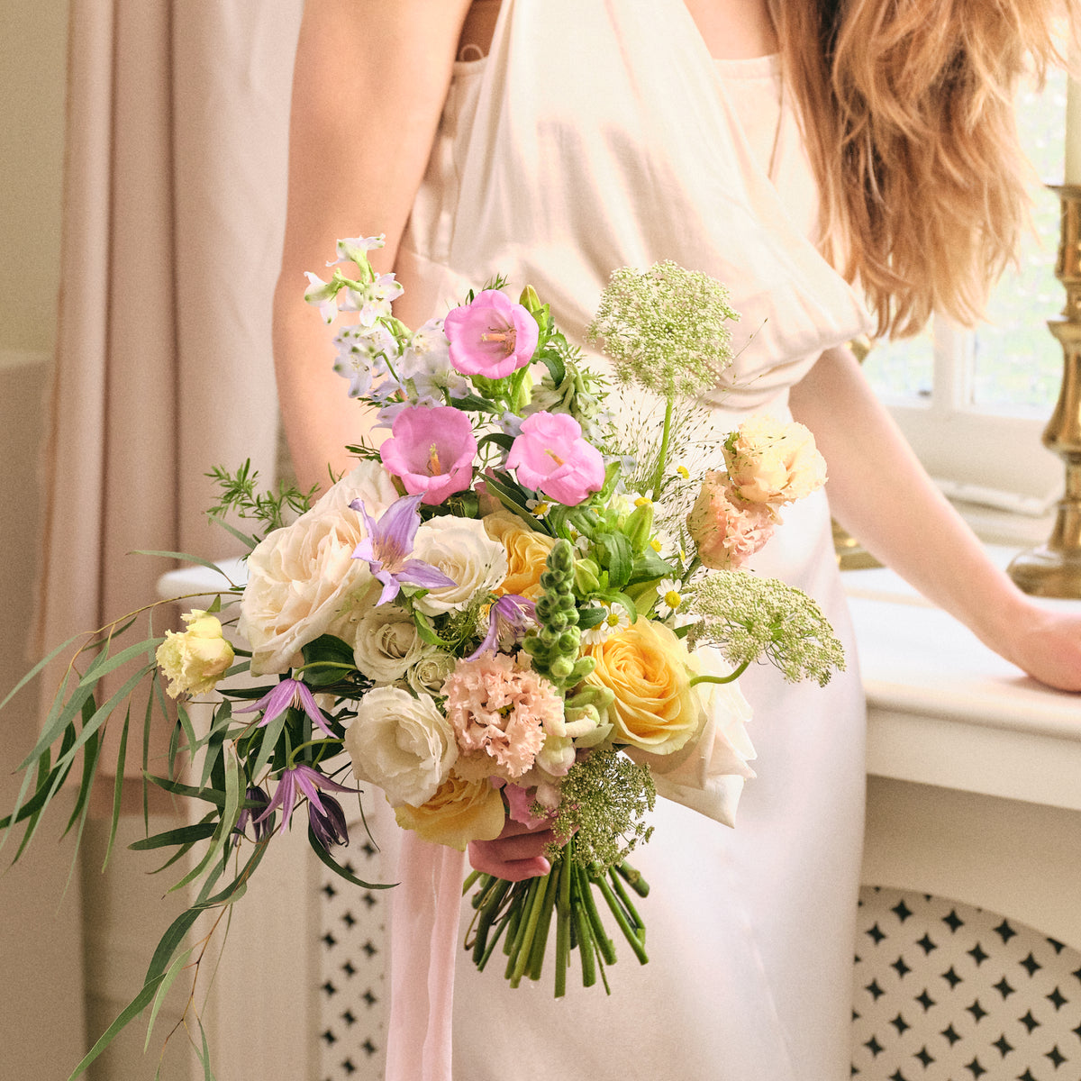 Pastel Wildflowers Wedding Bouquet London Wedding Florist