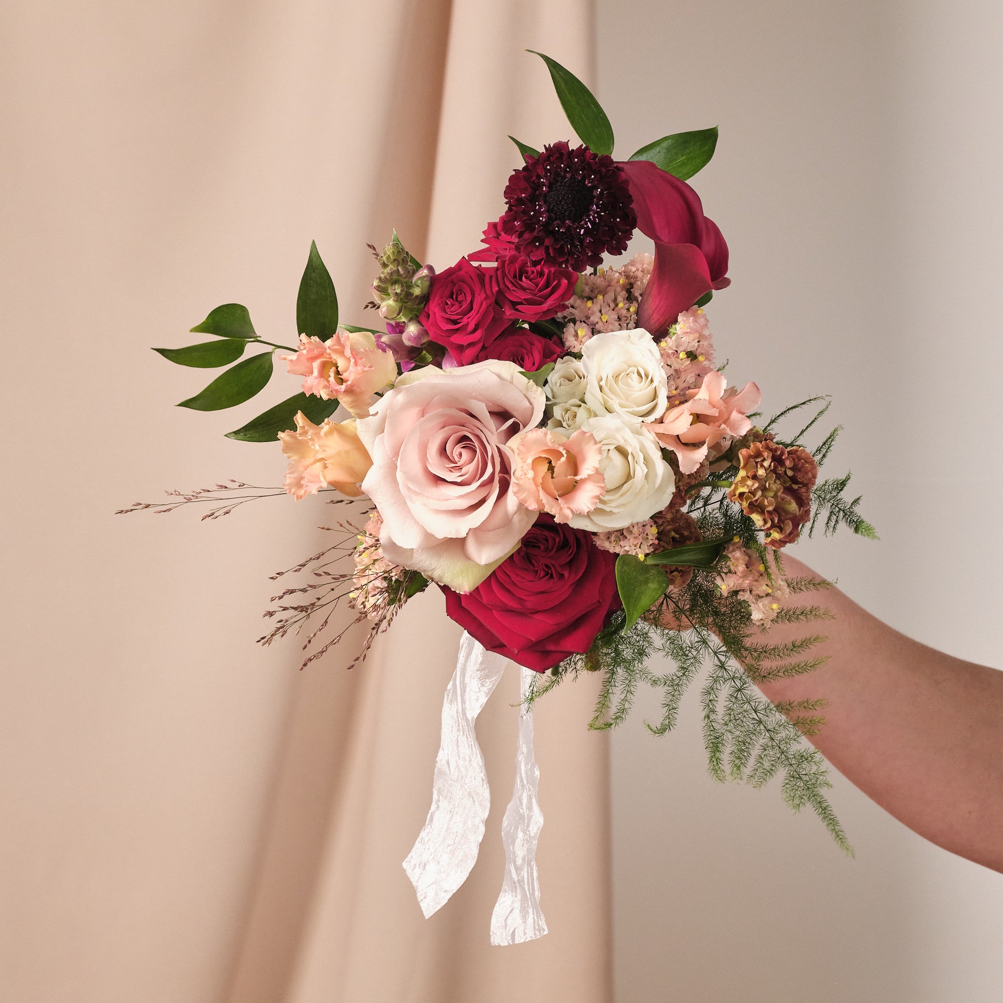 Romantic Red Petite Bridal Bouquet