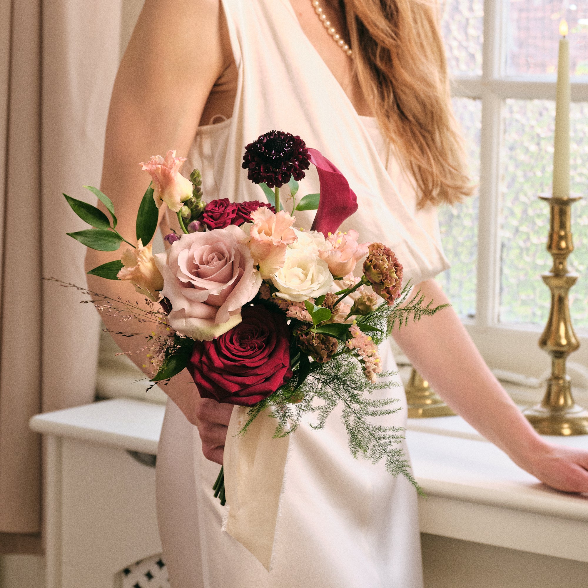 Romantic Red Petite Bridal Bouquet