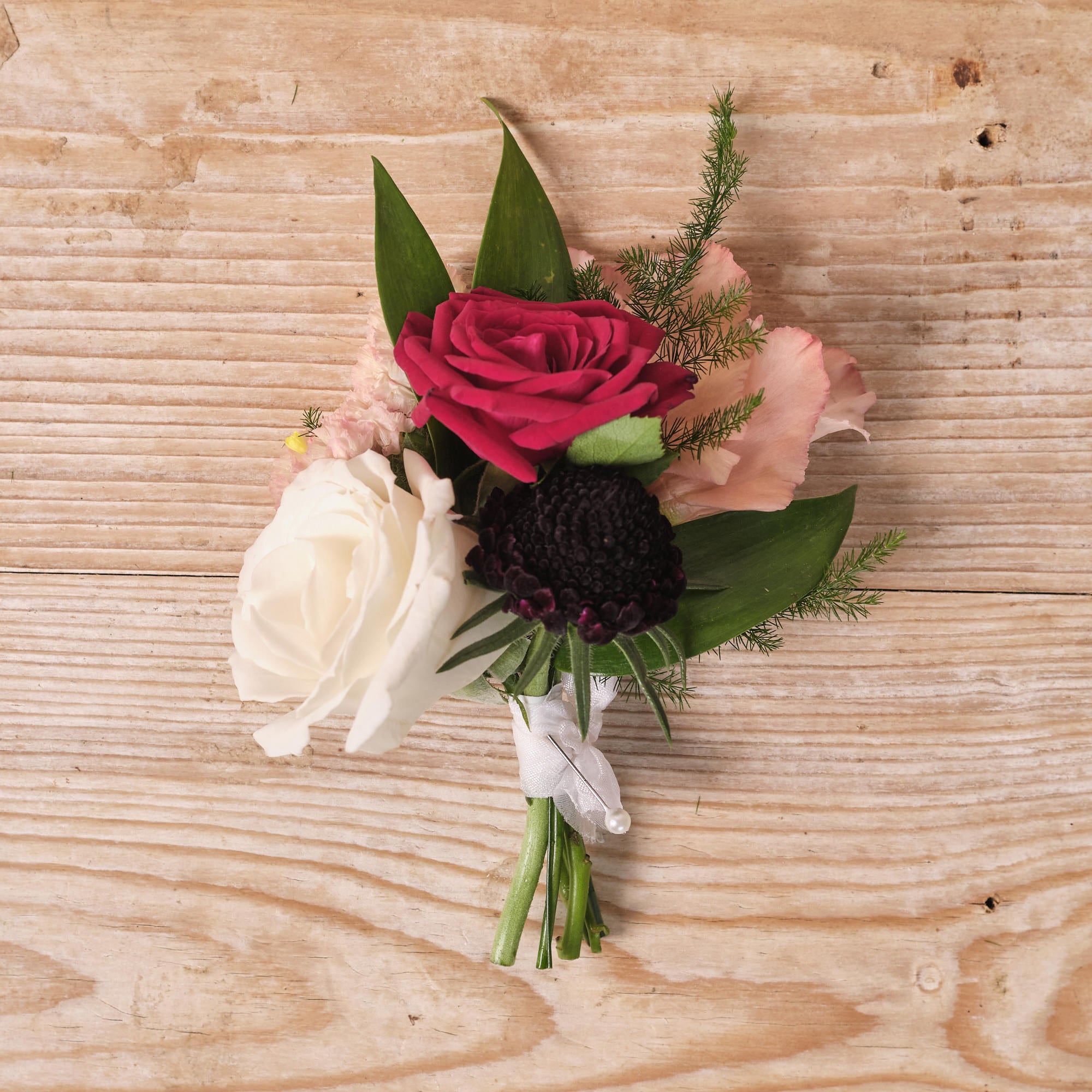 Romantic Red Buttonhole / Corsage