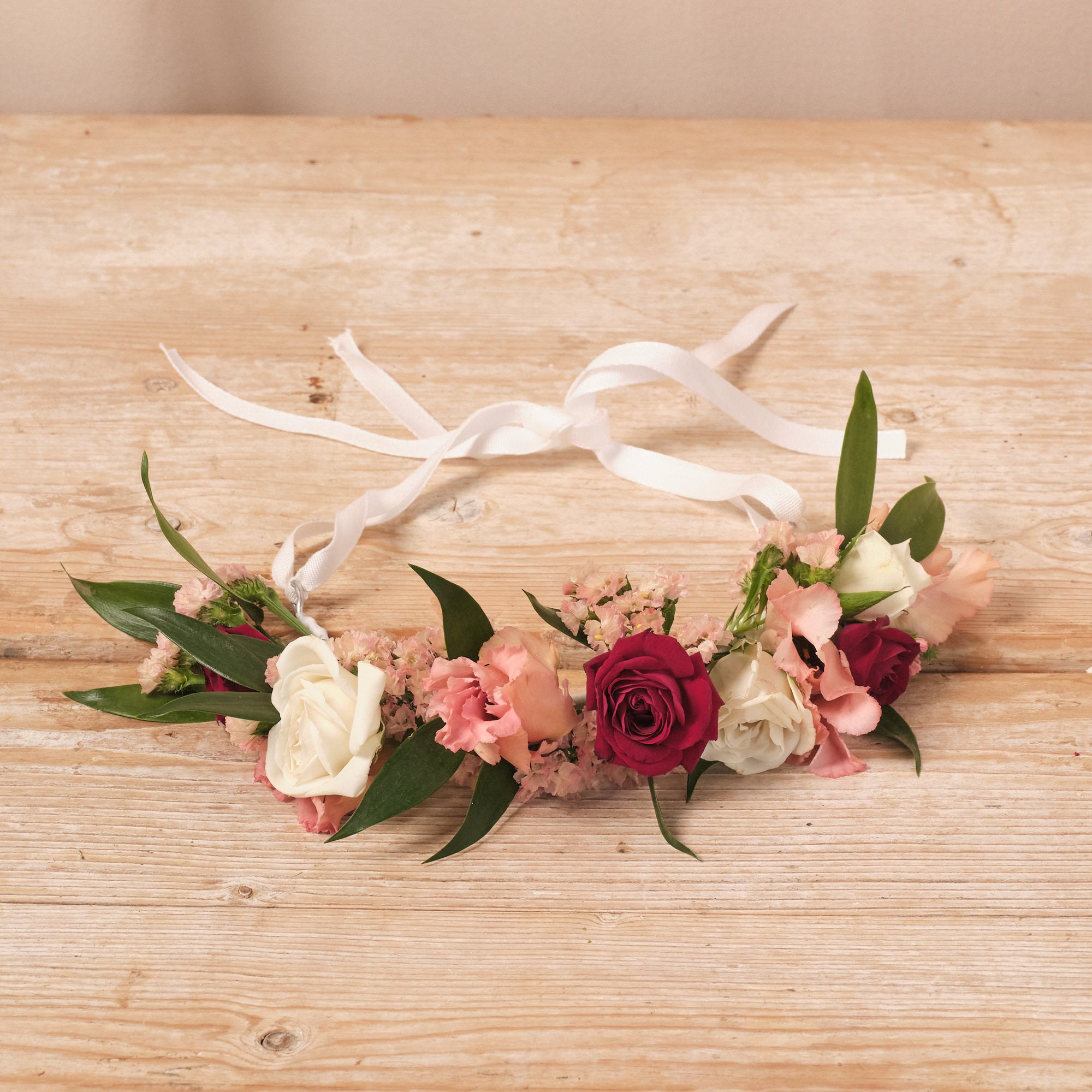 Romantic Red Flower Crown