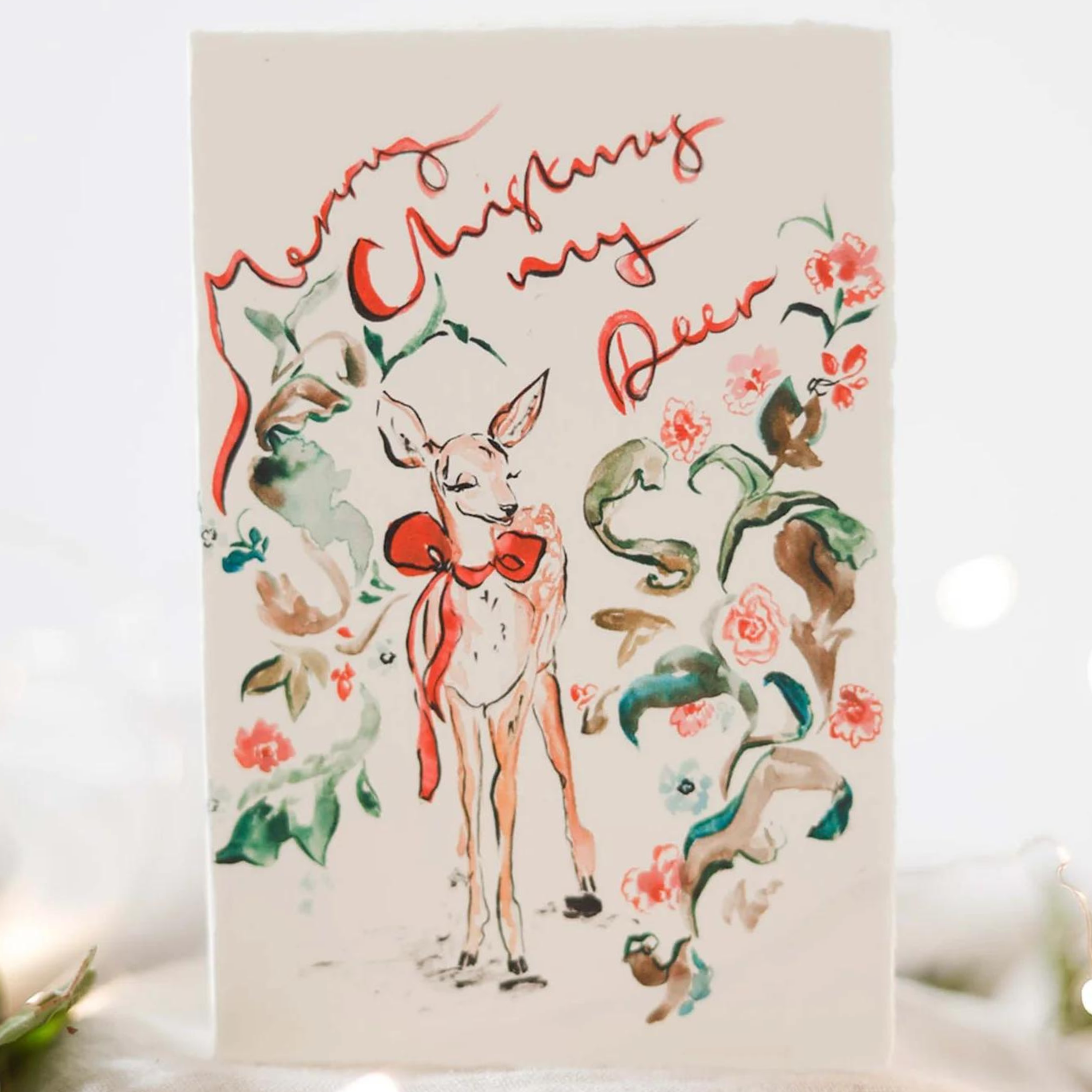 Merry Christmas My Deer Festive Card