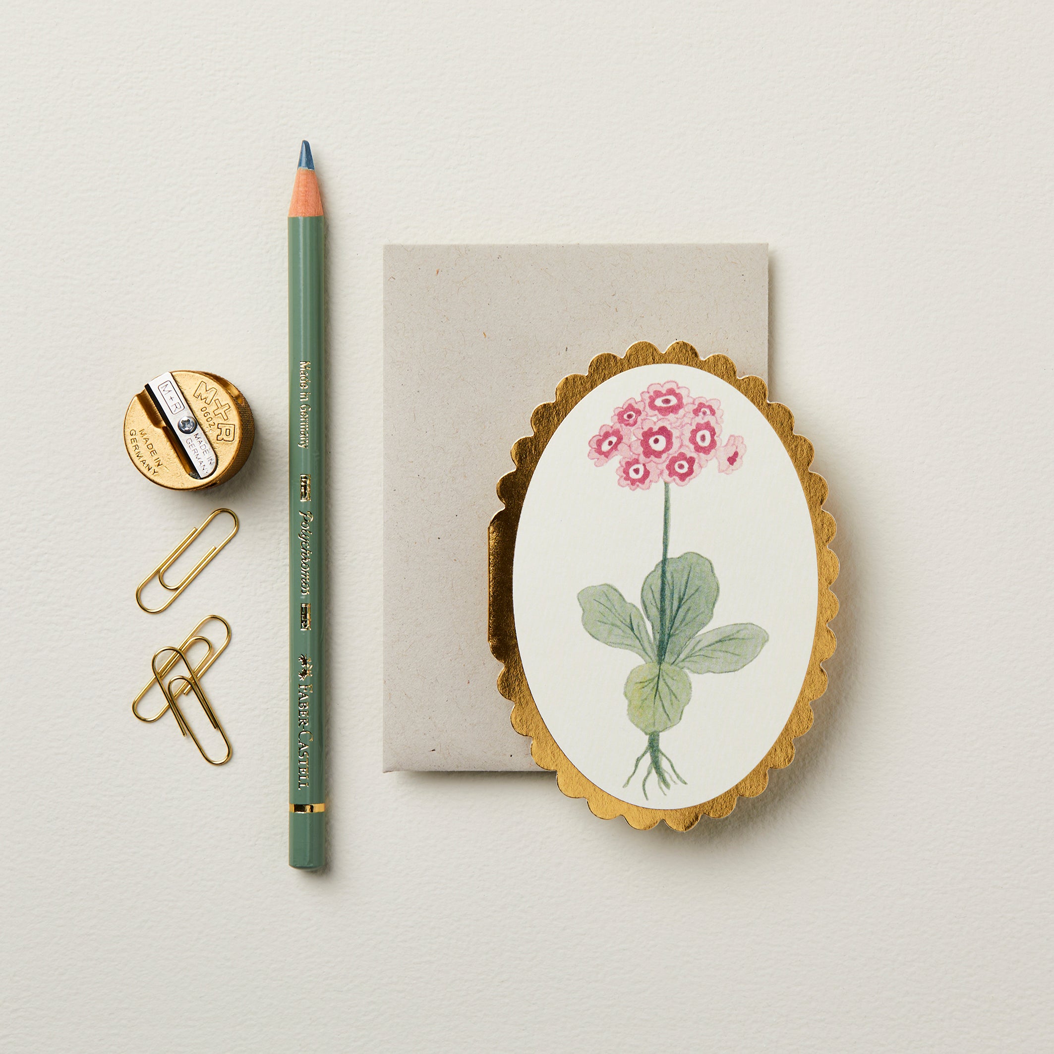 Auricula Flower Mini Card