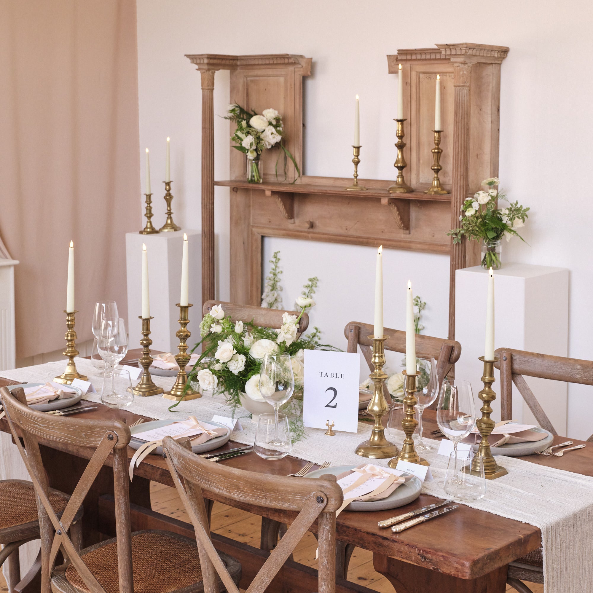 Whimsical White Bowl Arrangements