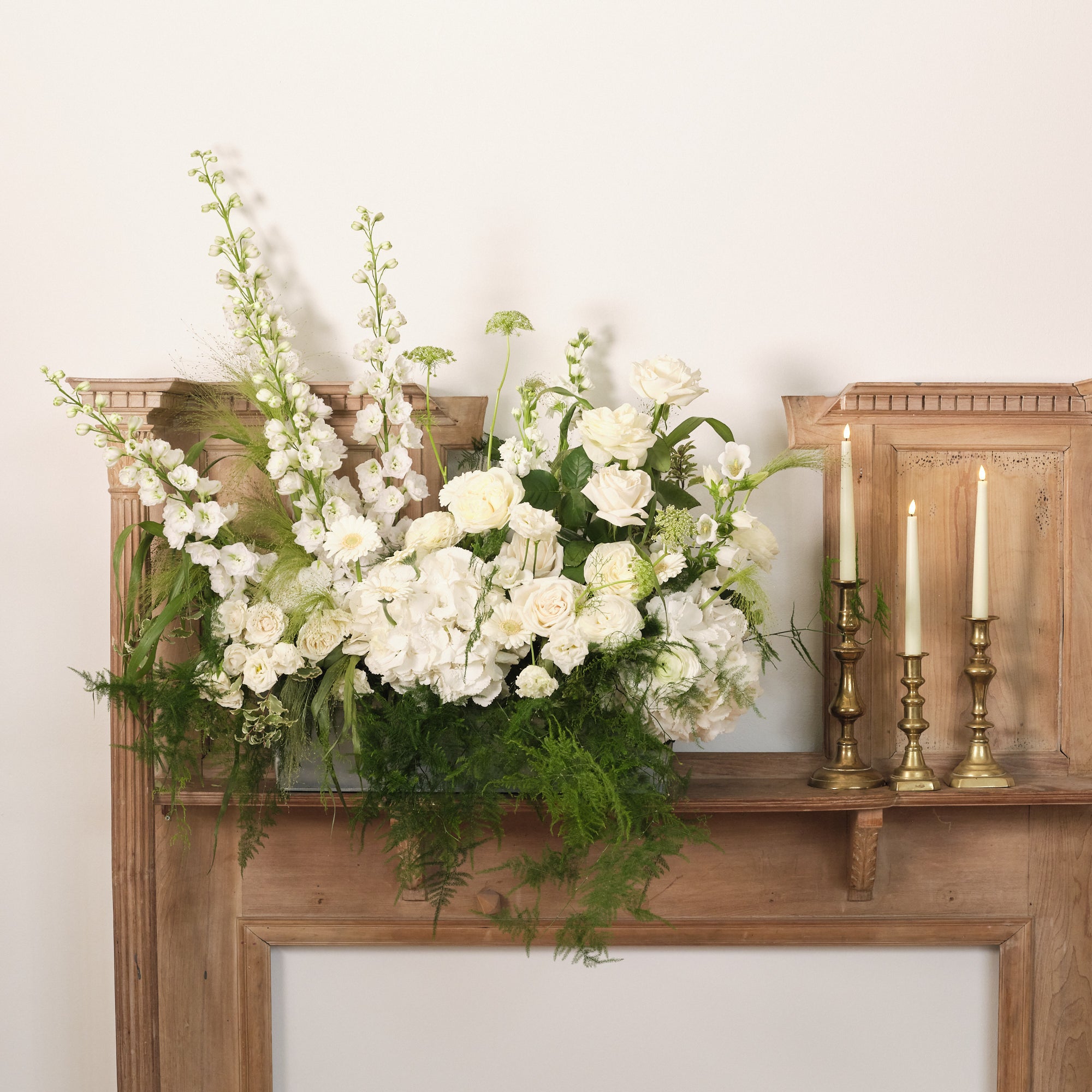 Whimsical Whites Large Trough Arrangement