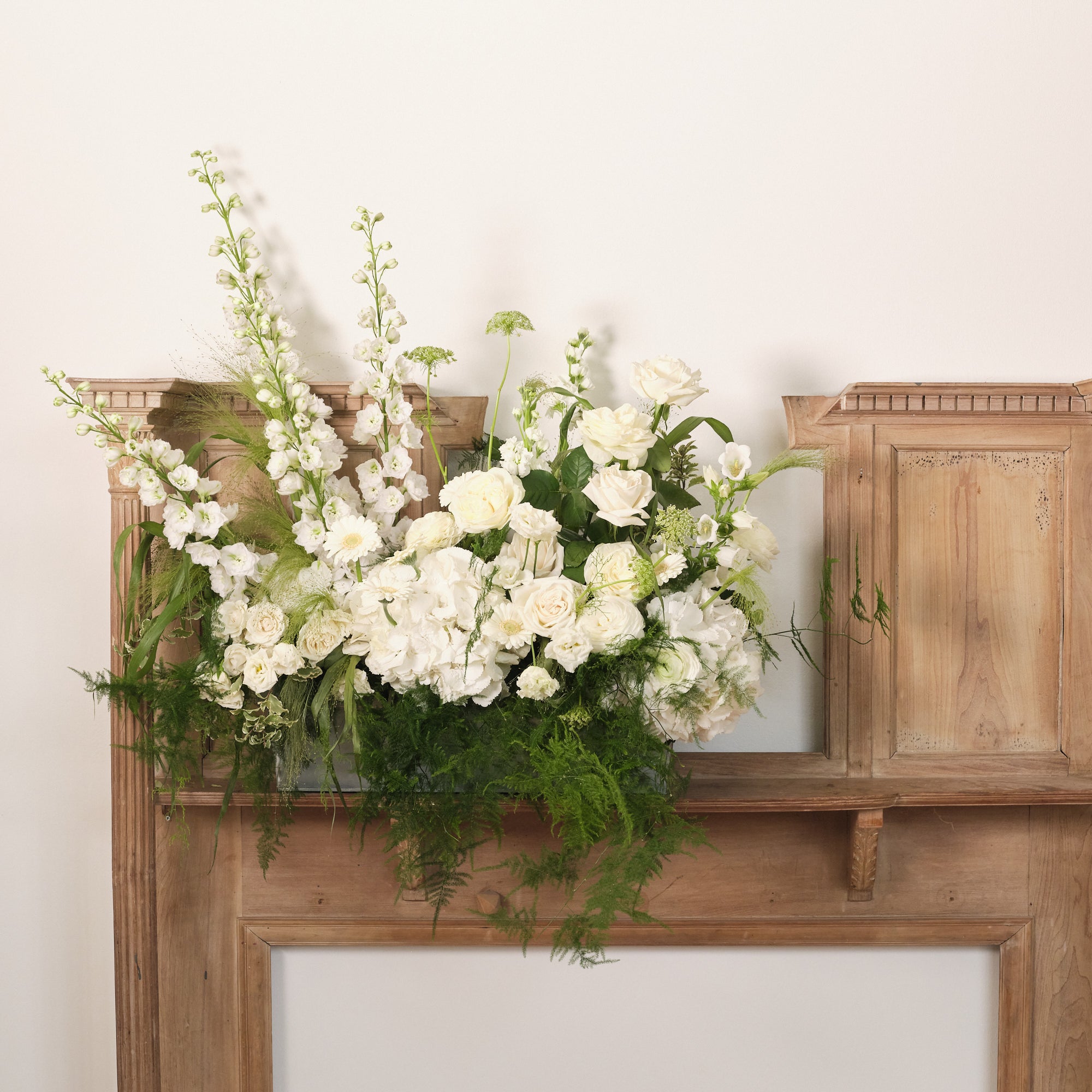 Whimsical Whites Large Trough Arrangement
