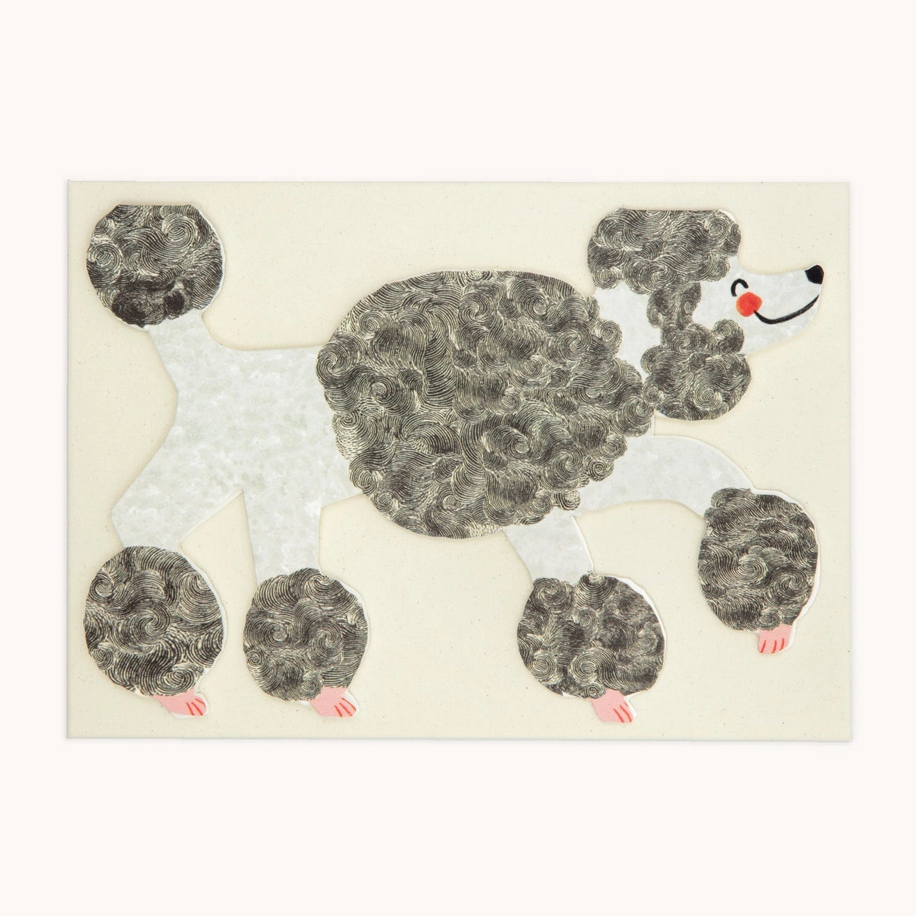 Poodle Greetings Card