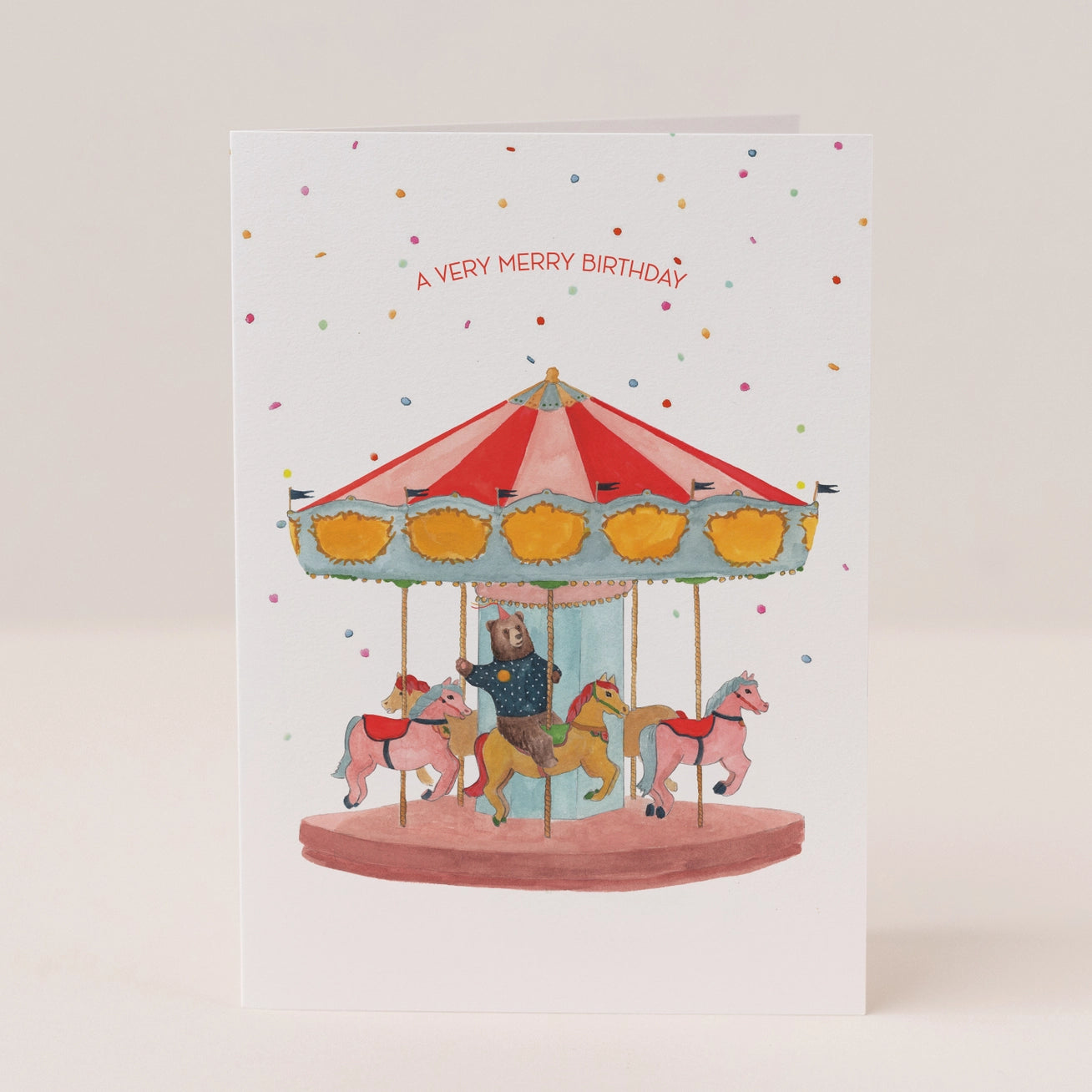 Merry Birthday Go Round Card