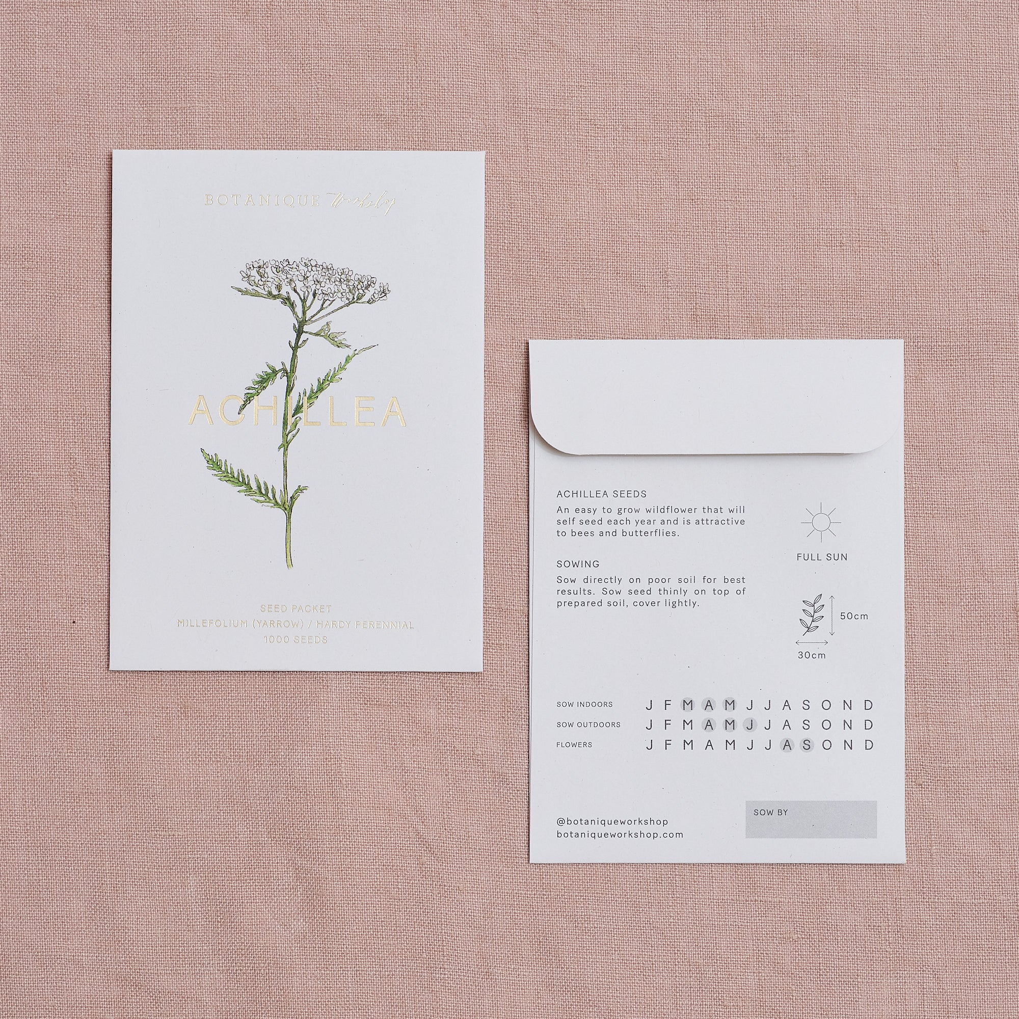 Achillea Millefolium (Yarrow) Seed Packet