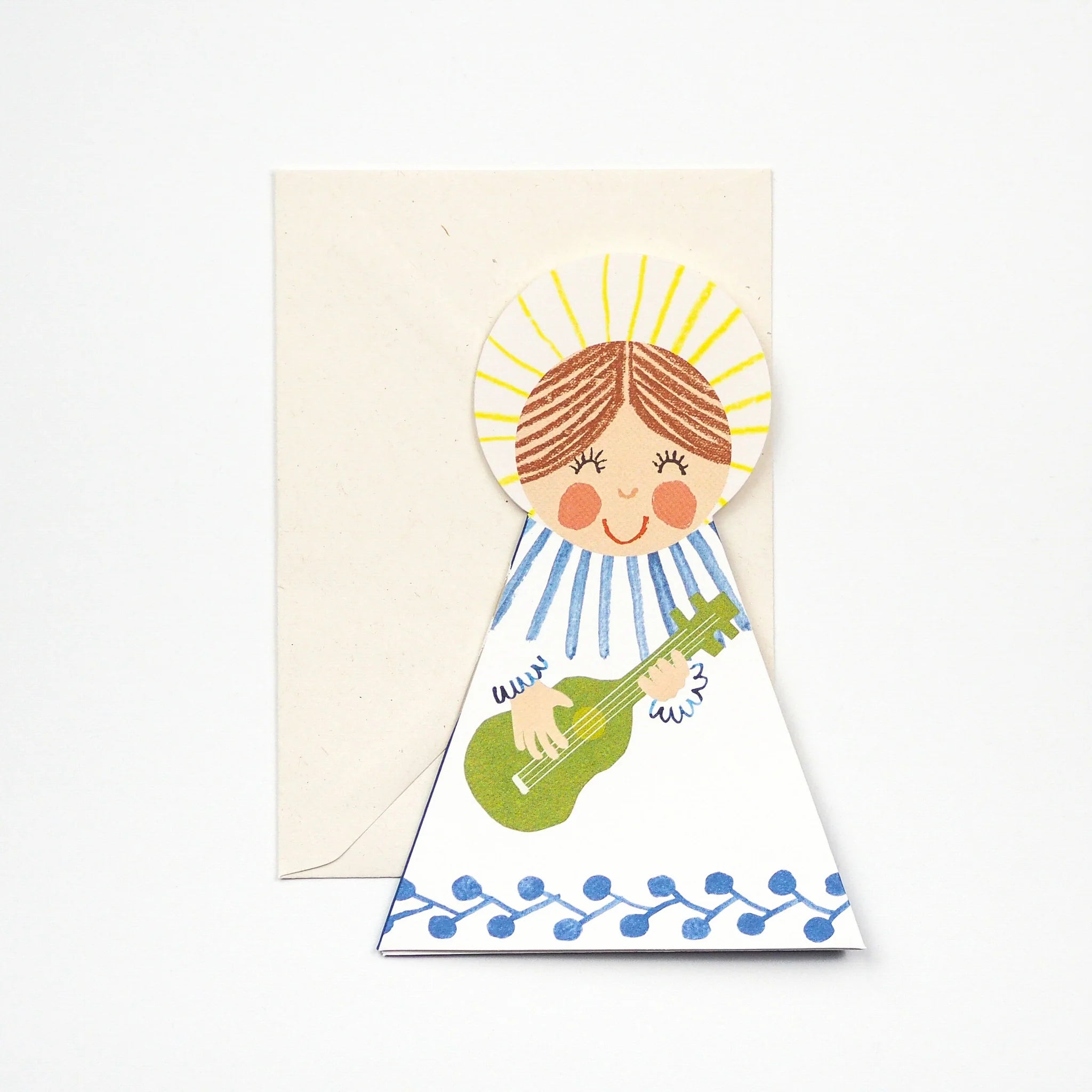 Die Cut Blue Angel Card