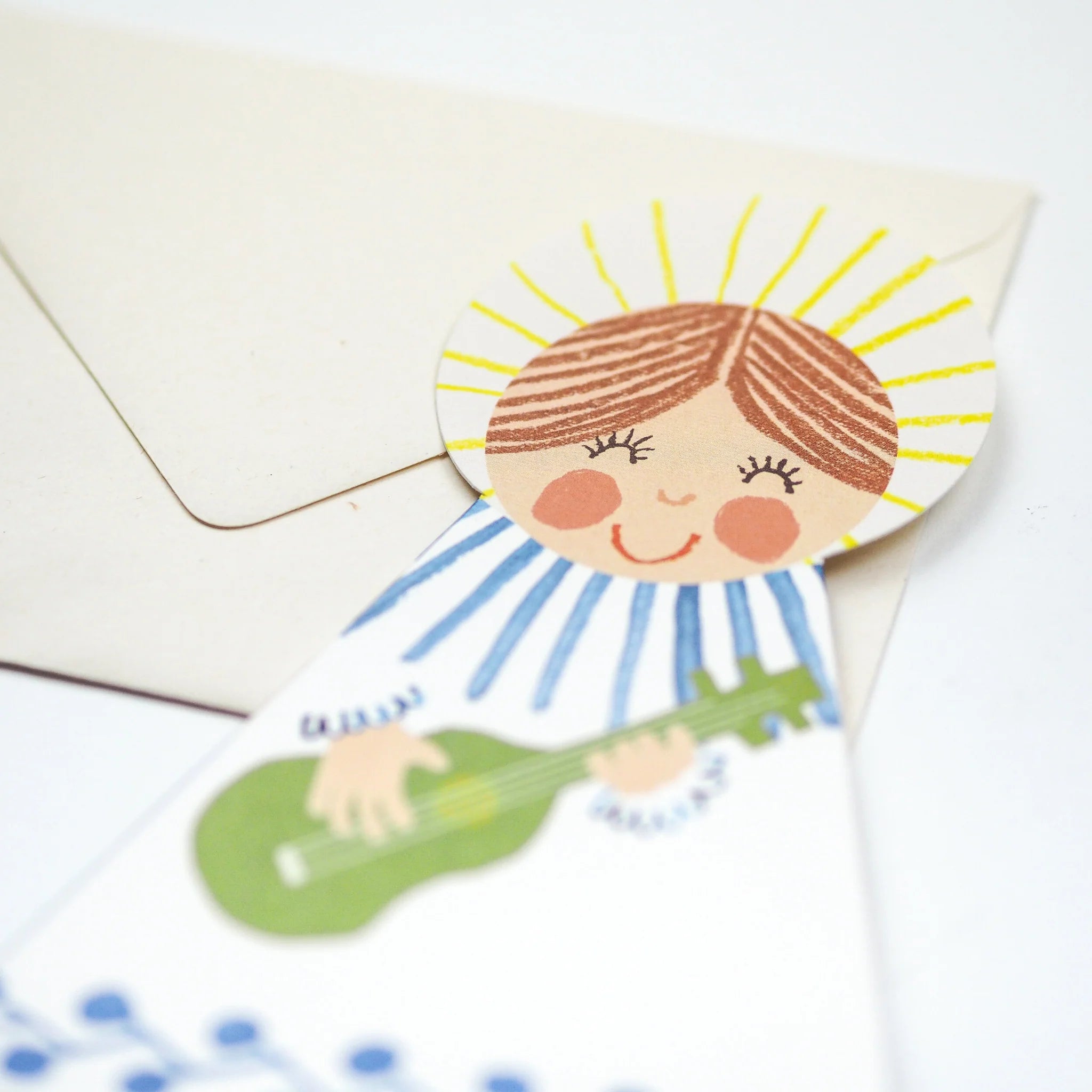 Die Cut Blue Angel Card