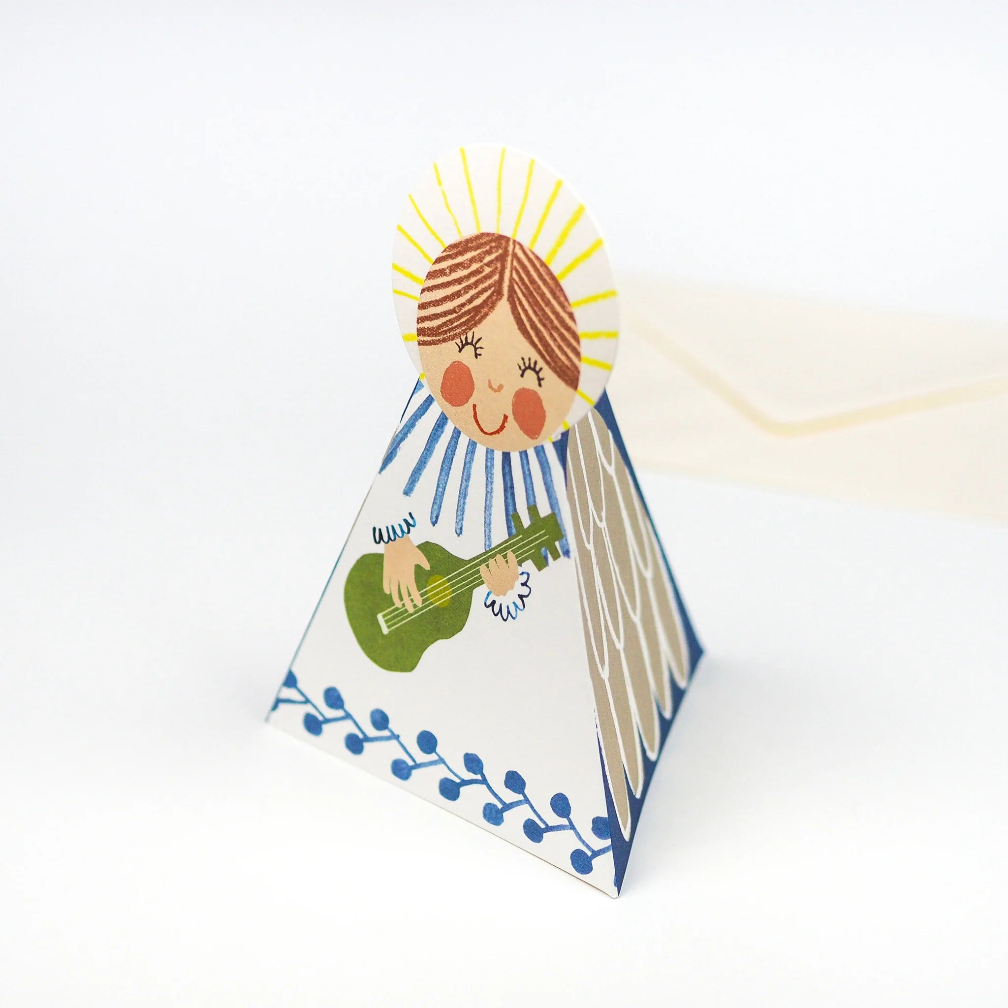 Die Cut Blue Angel Card