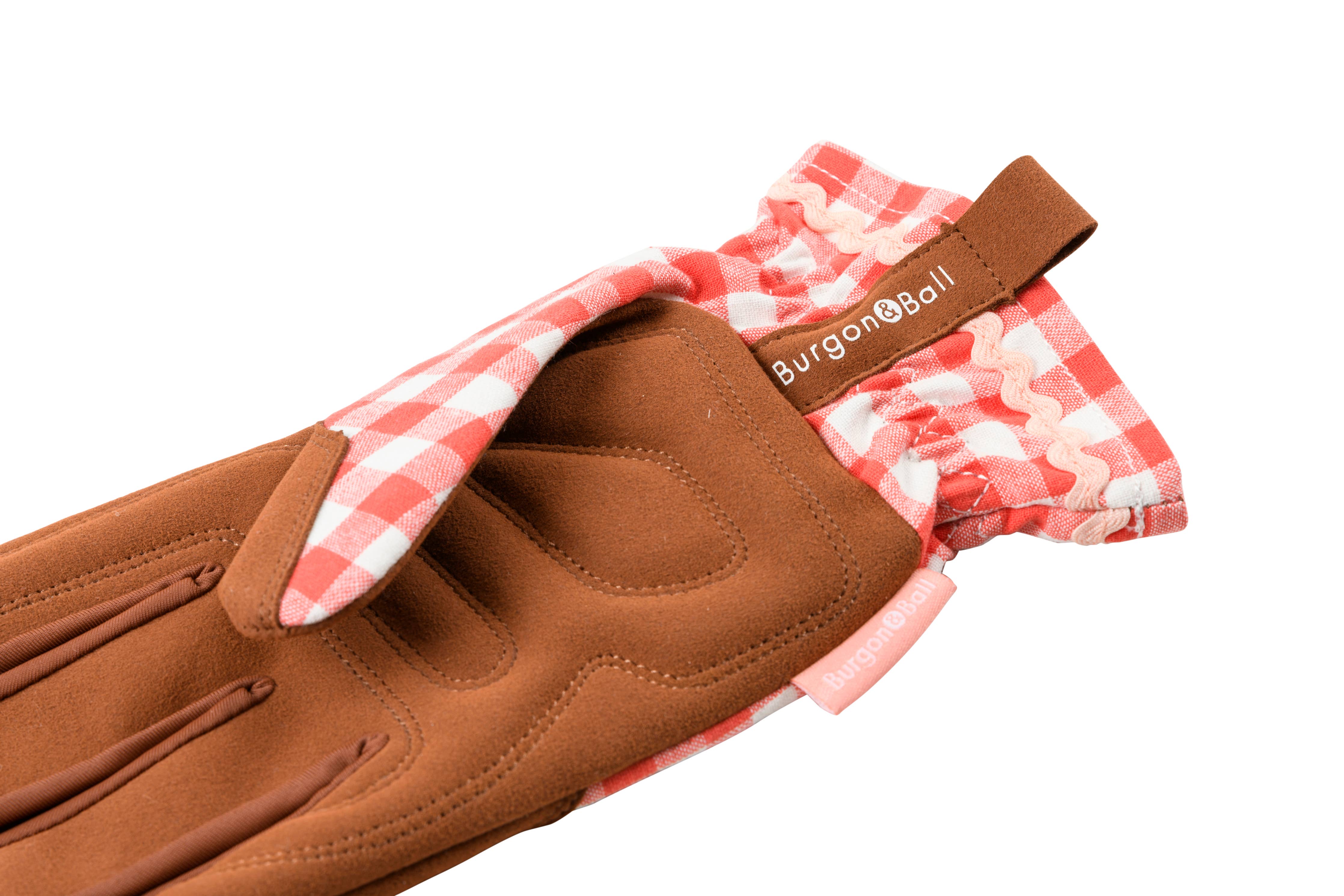Women's Gardening Gloves | Red Check