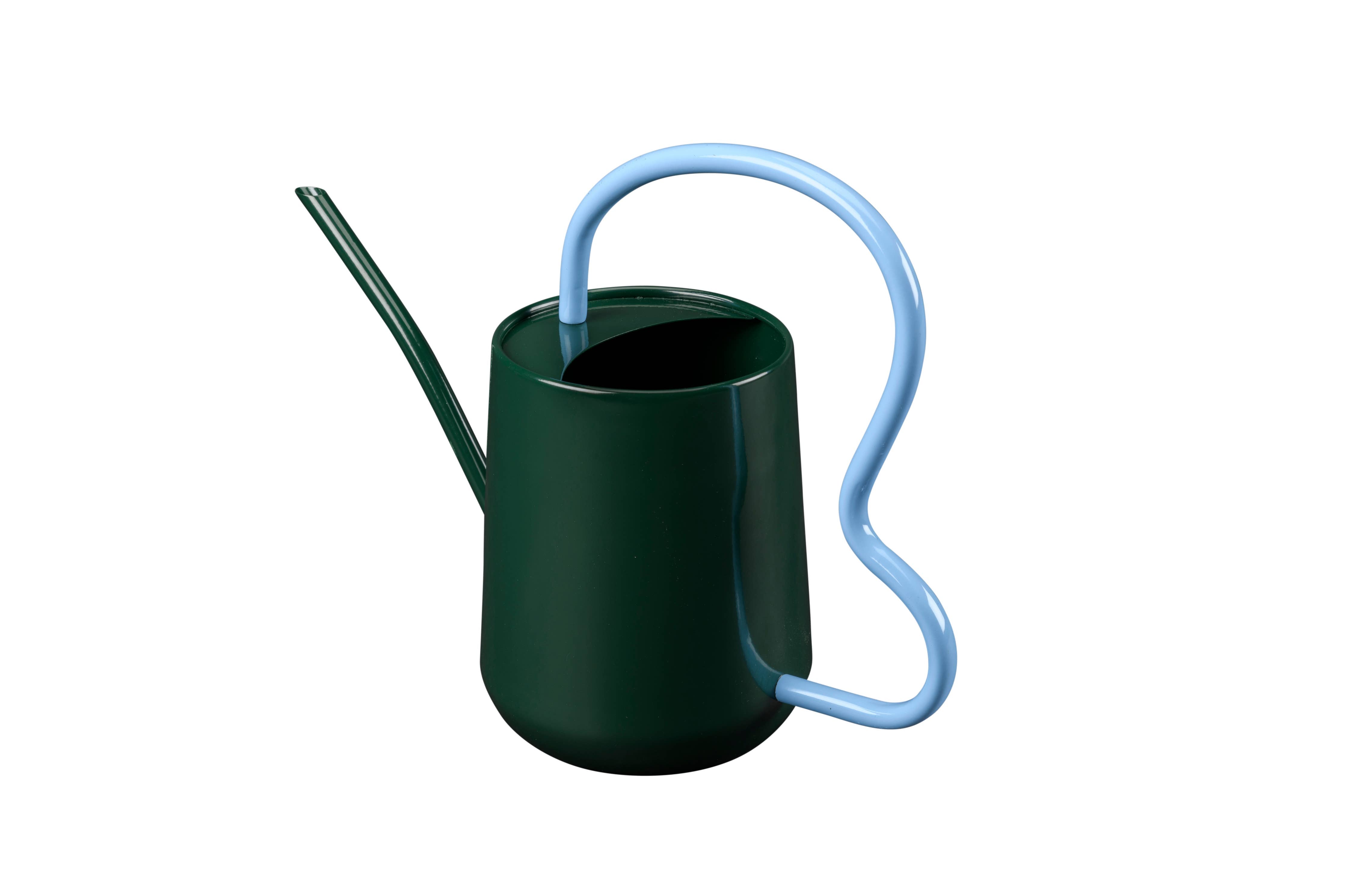 Scalloped Indoor Watering Can | Dark Green