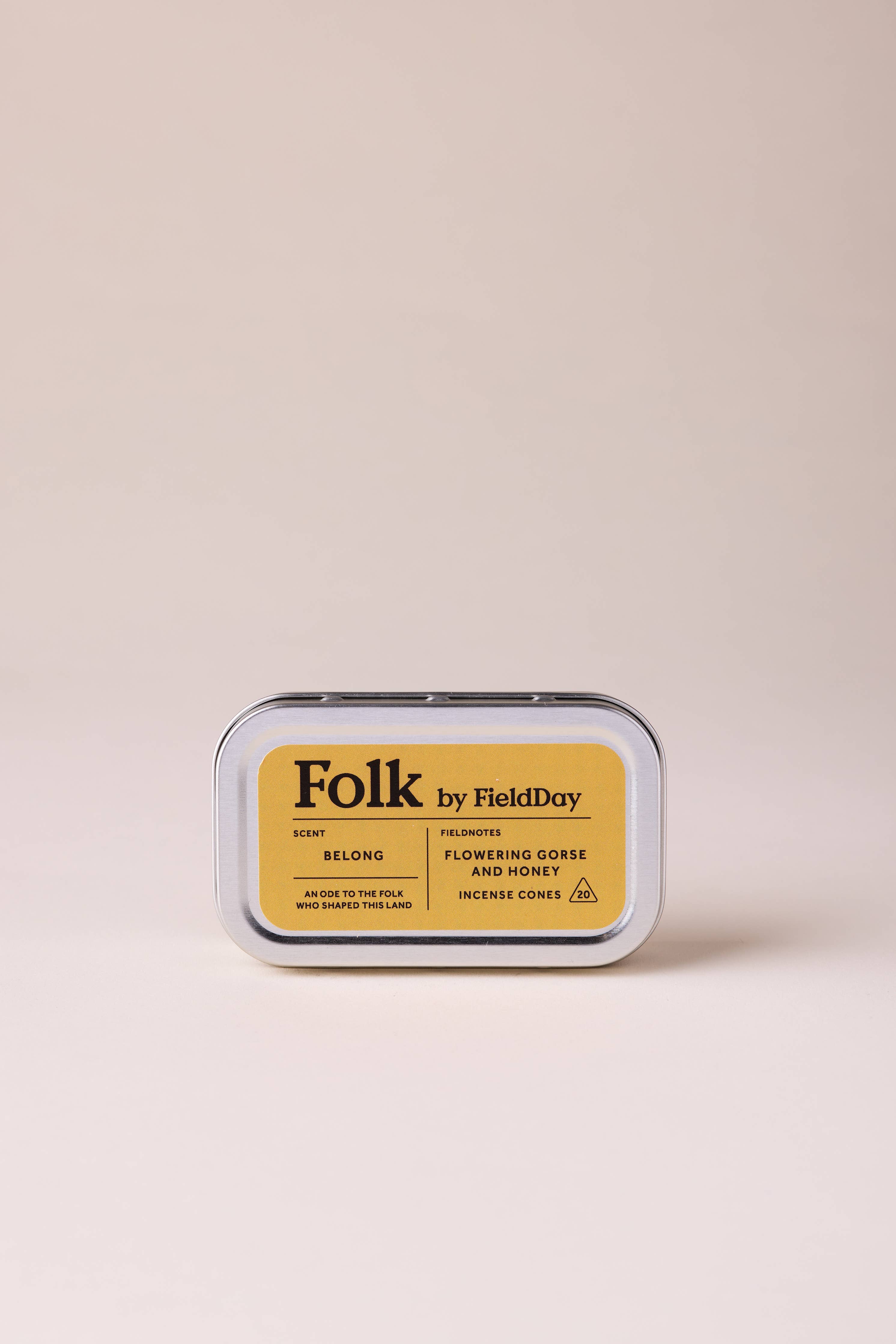 Folk Tin of Incense Cones | Belong