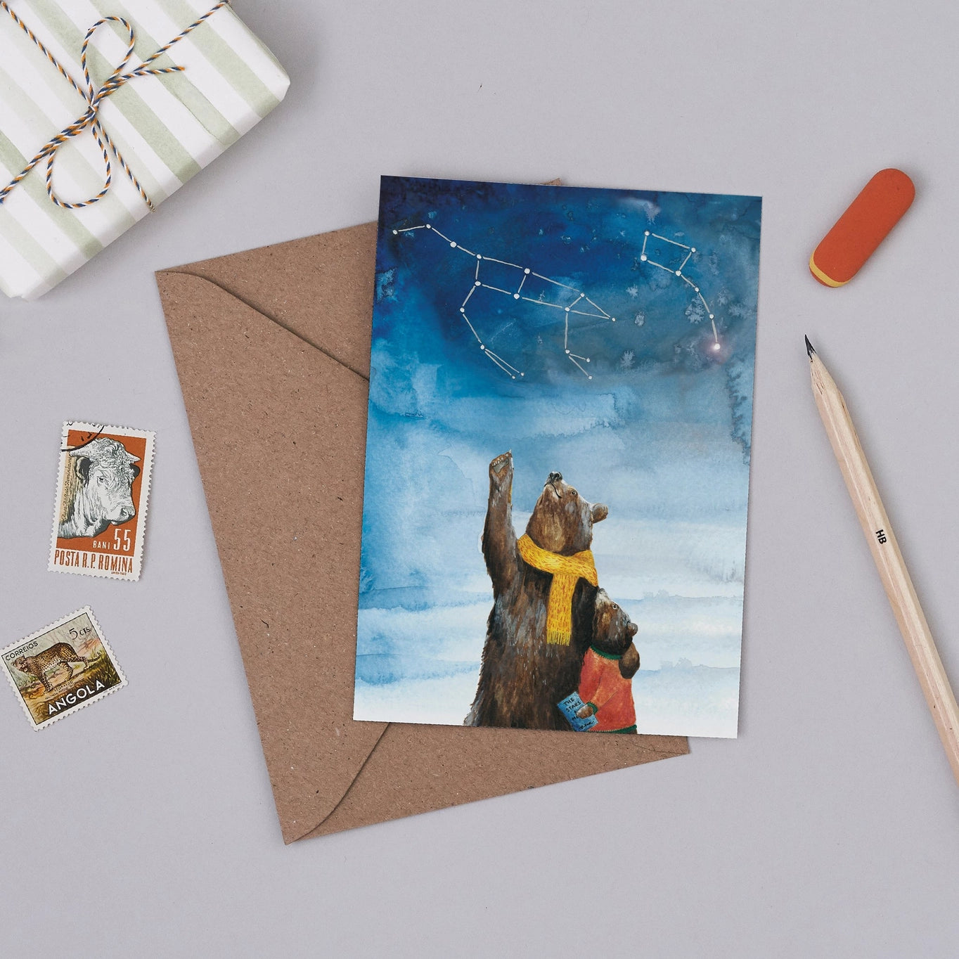 Ursa Major + Ursa Minor Greetings Card