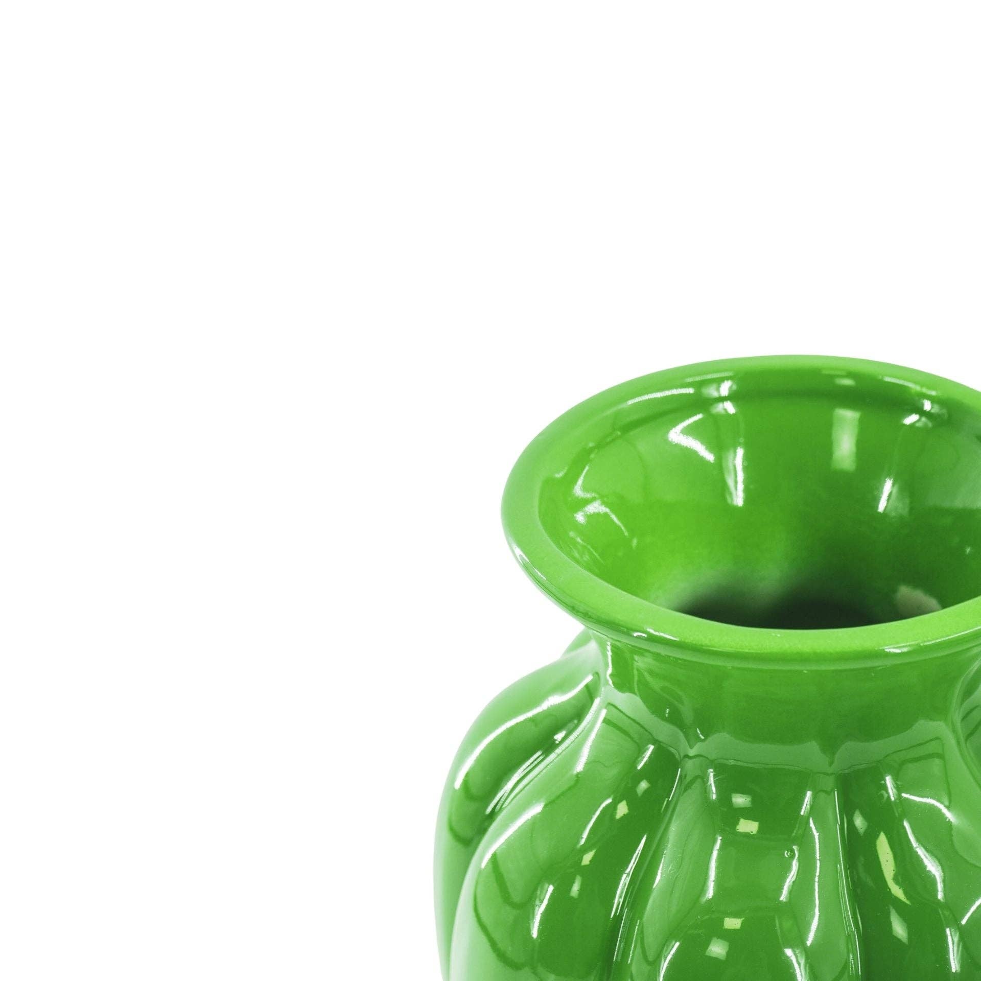 Pleated Flower Vase | Green