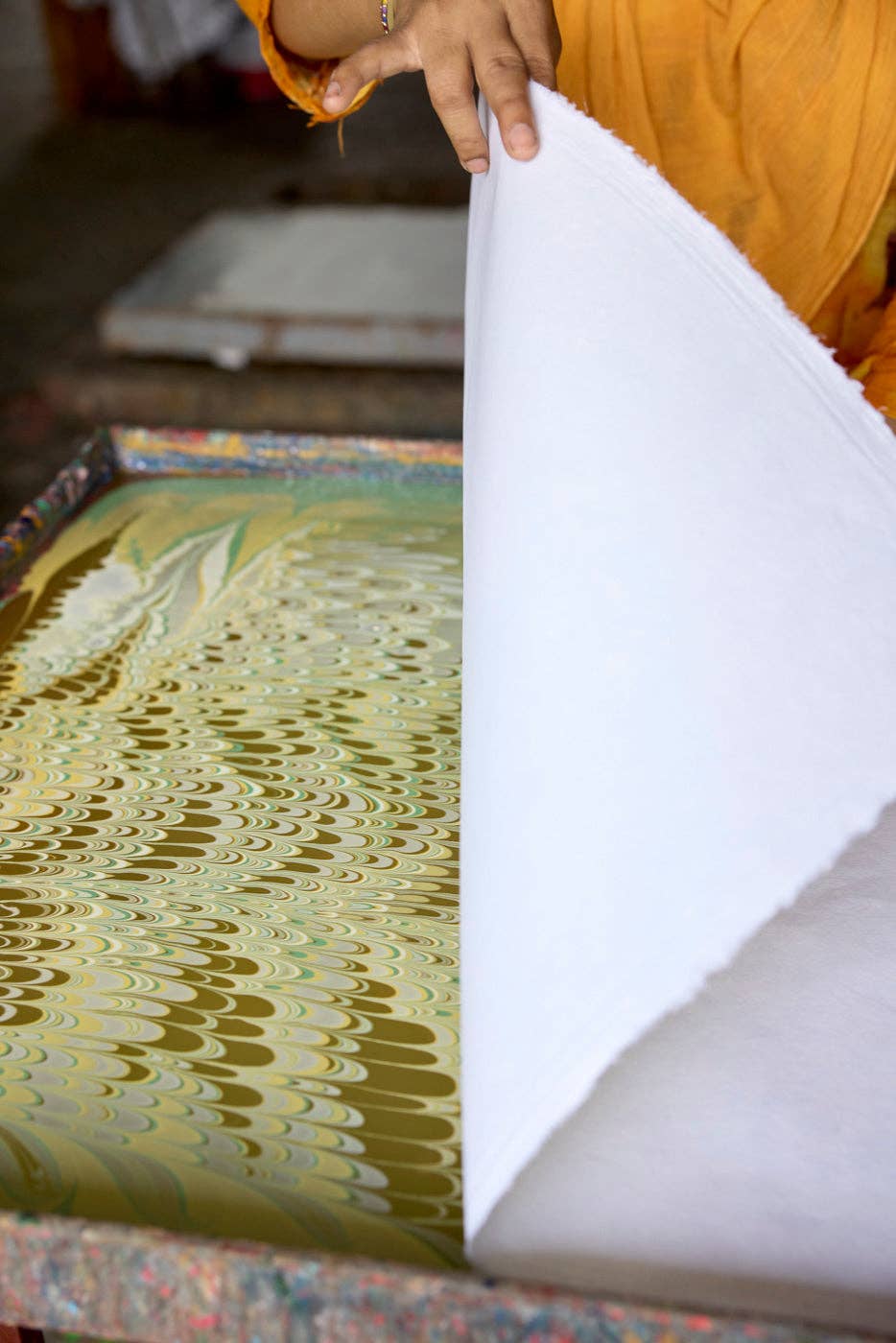 Hand Marbled Gift Bags (Large) - Bouquet