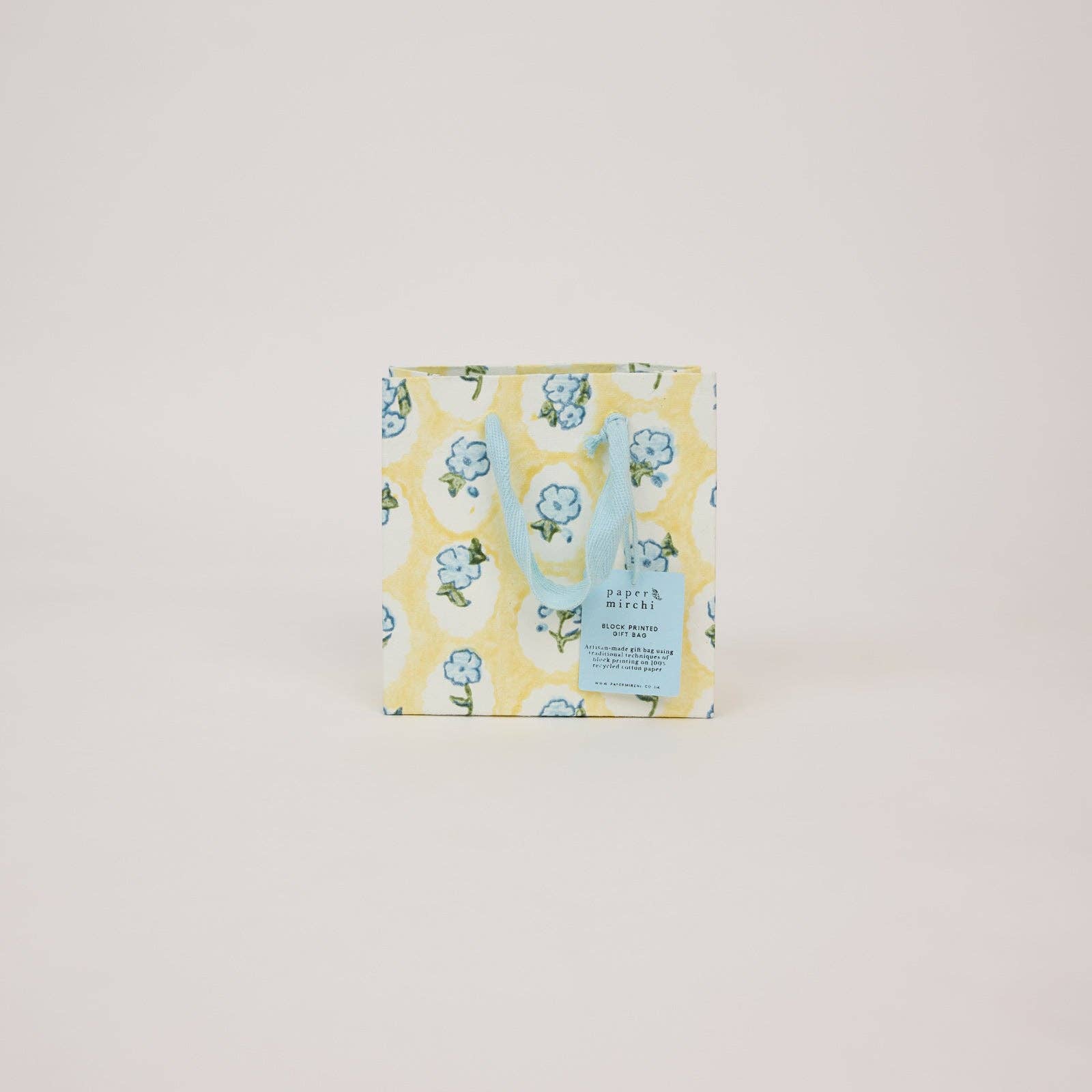 Block Printed Gift Bags (Small) - Alaska