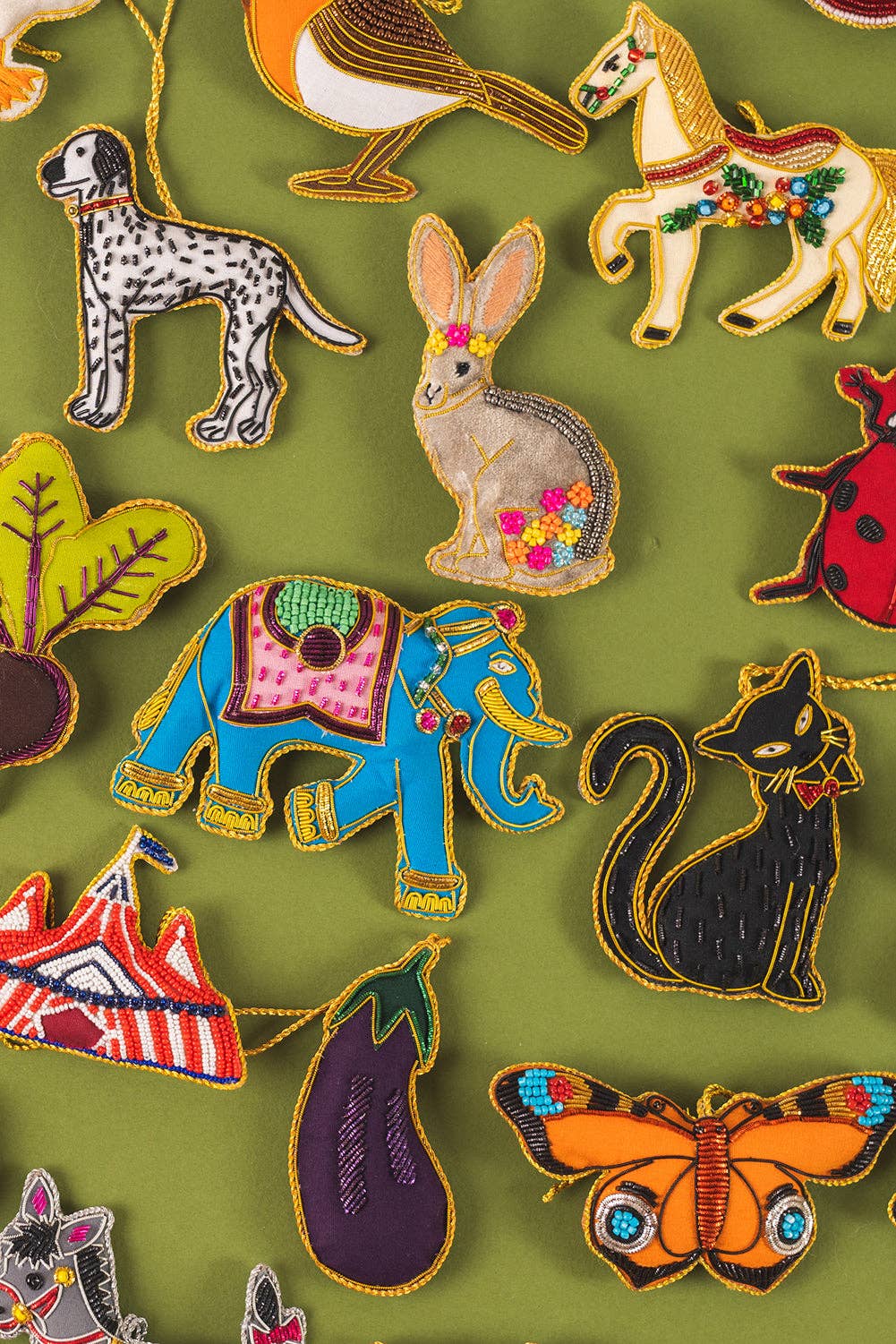 Sparkly Black Cat Decoration