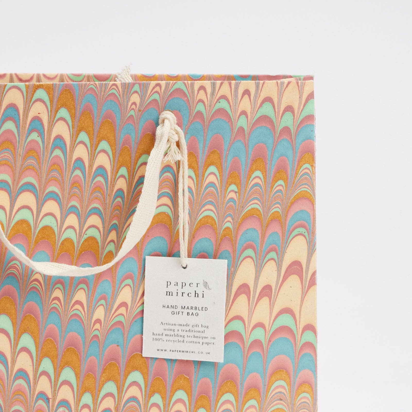 Hand Marbled Gift Bags (Large) - Bouquet
