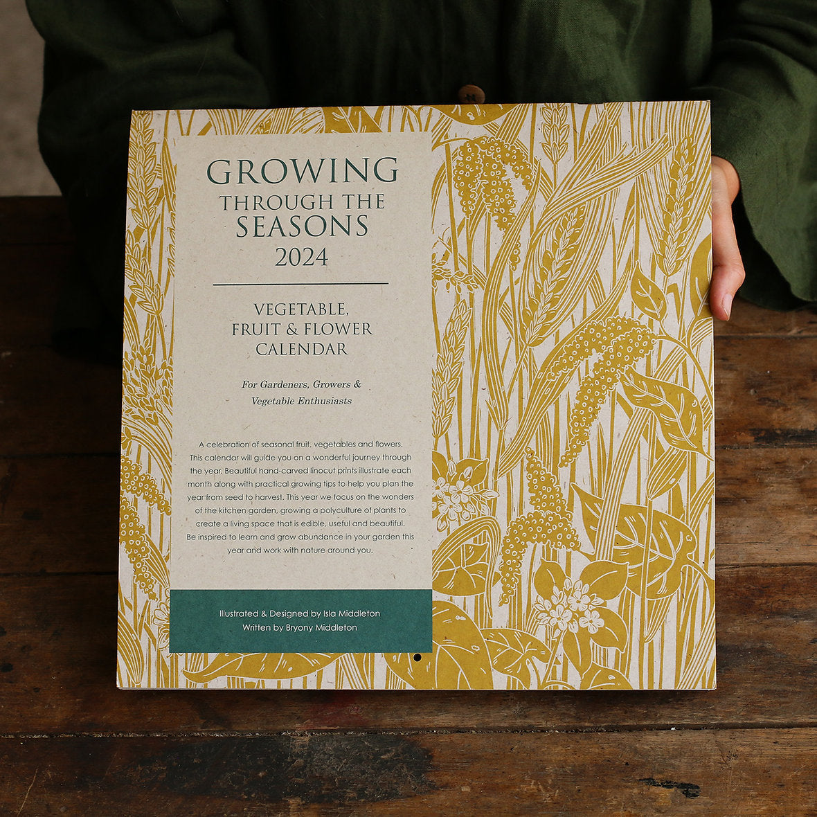 Growing Through The Seasons - Fruit & Vegetable 2024 Calender by Isla Middleton