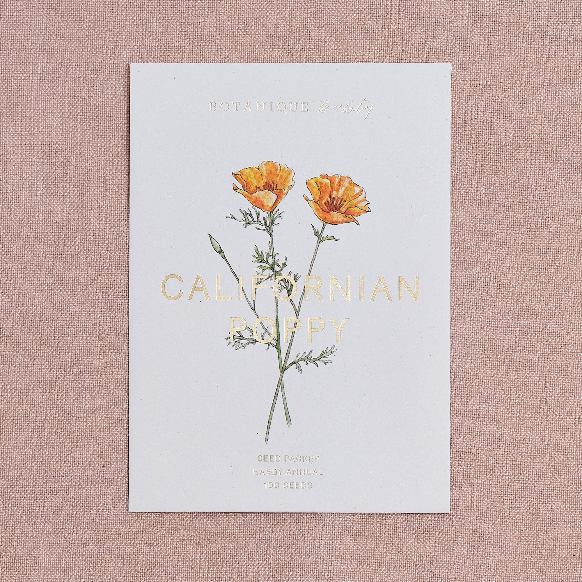 Californian Poppy Seed Packet