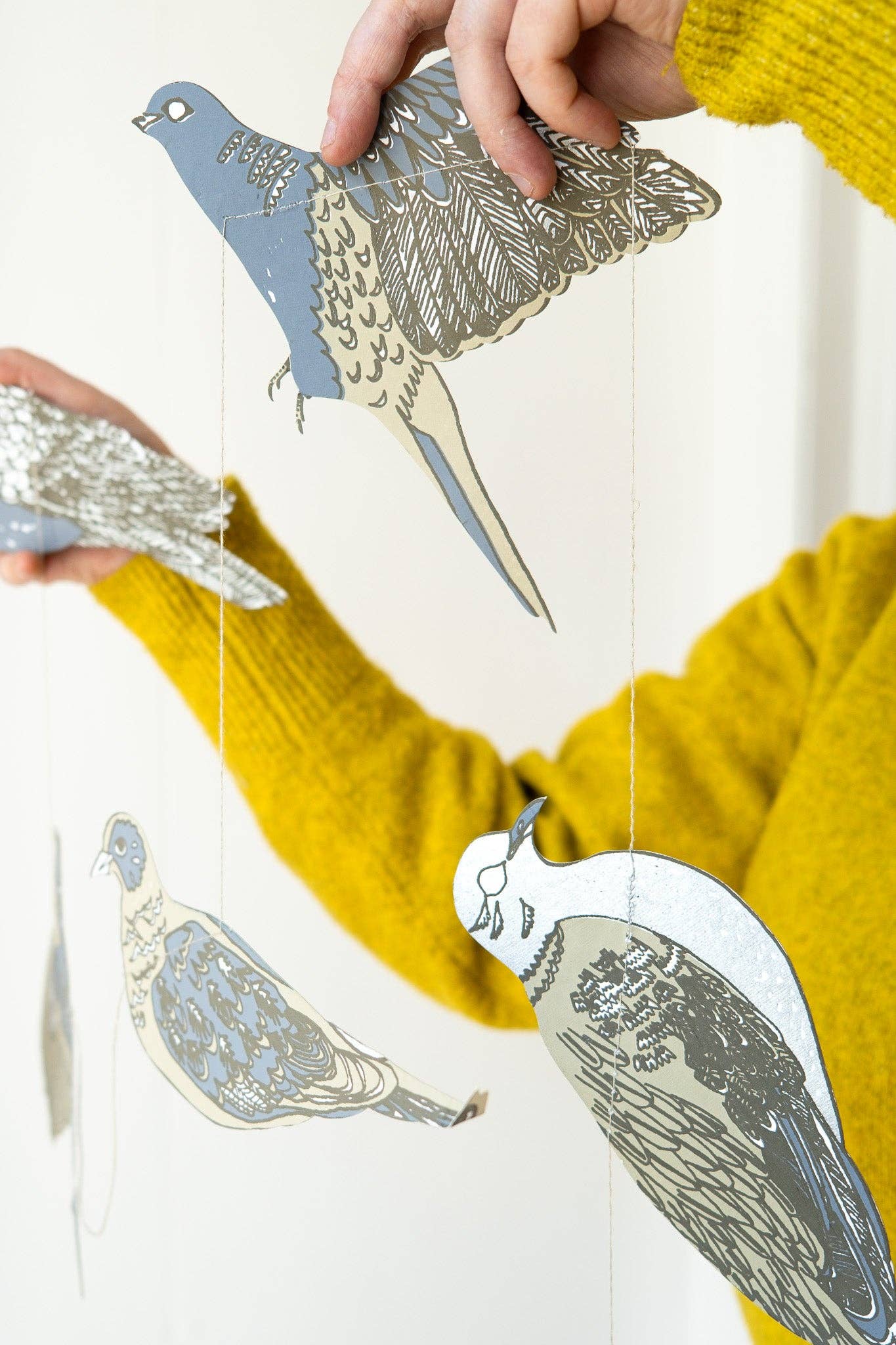 Turtle Doves Sewn Garland