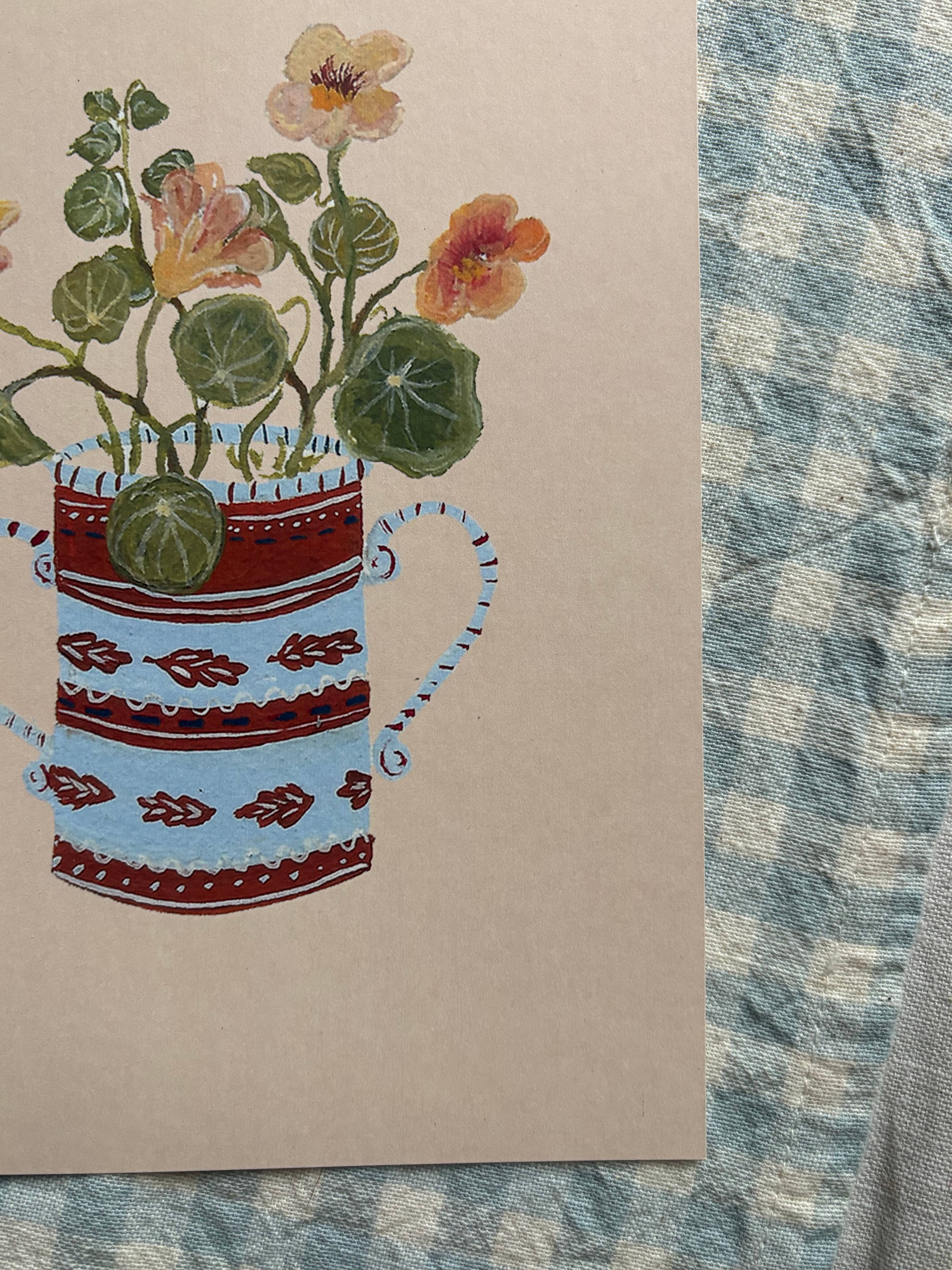 Apricot Nasturtium Print | A5