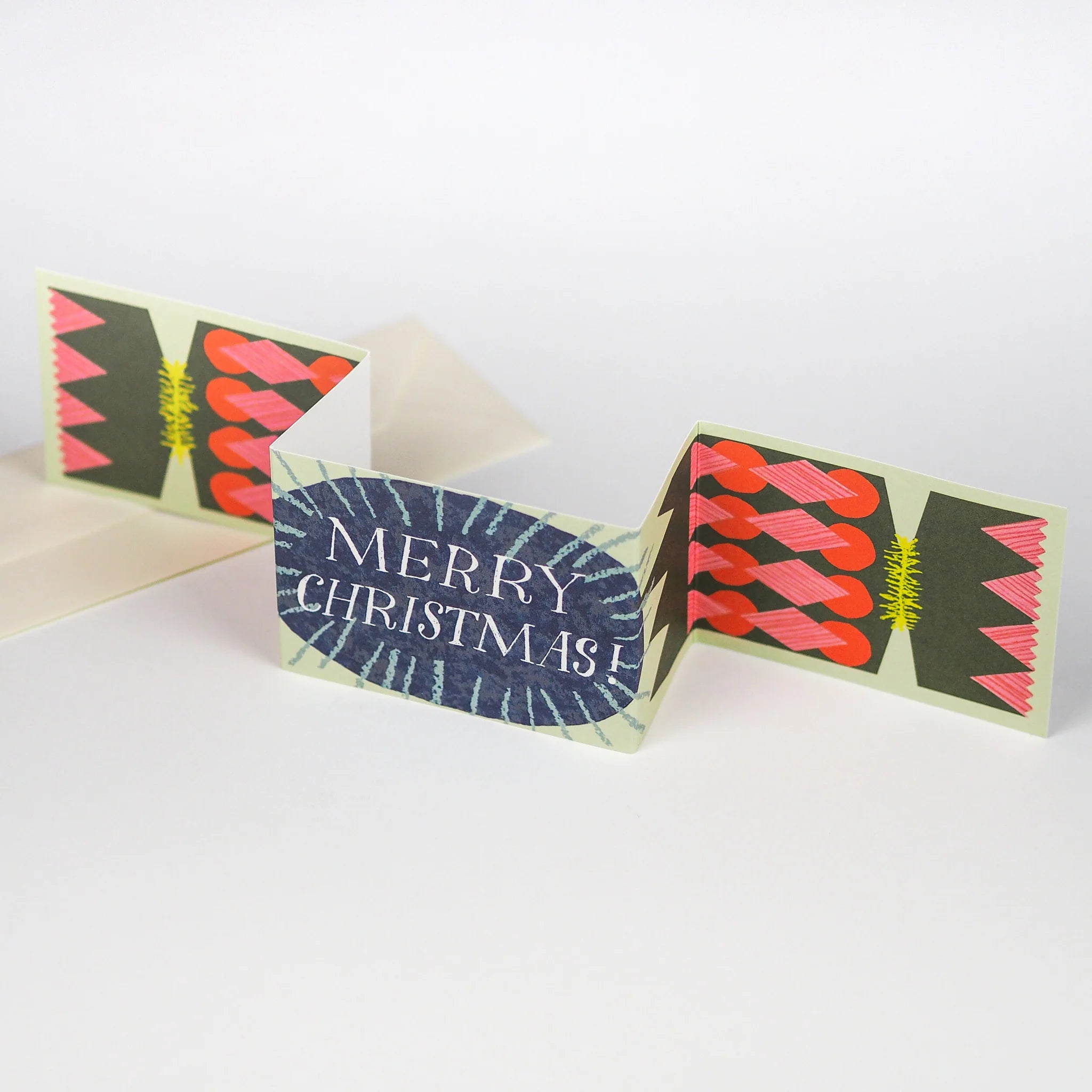 'Merry Christmas' Diamond Cracker Pull Out Card