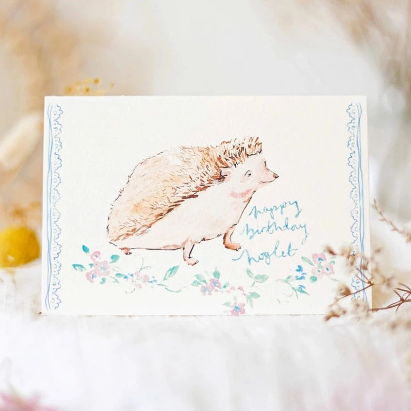 'Happy Birthday Hoglet' Greetings Card