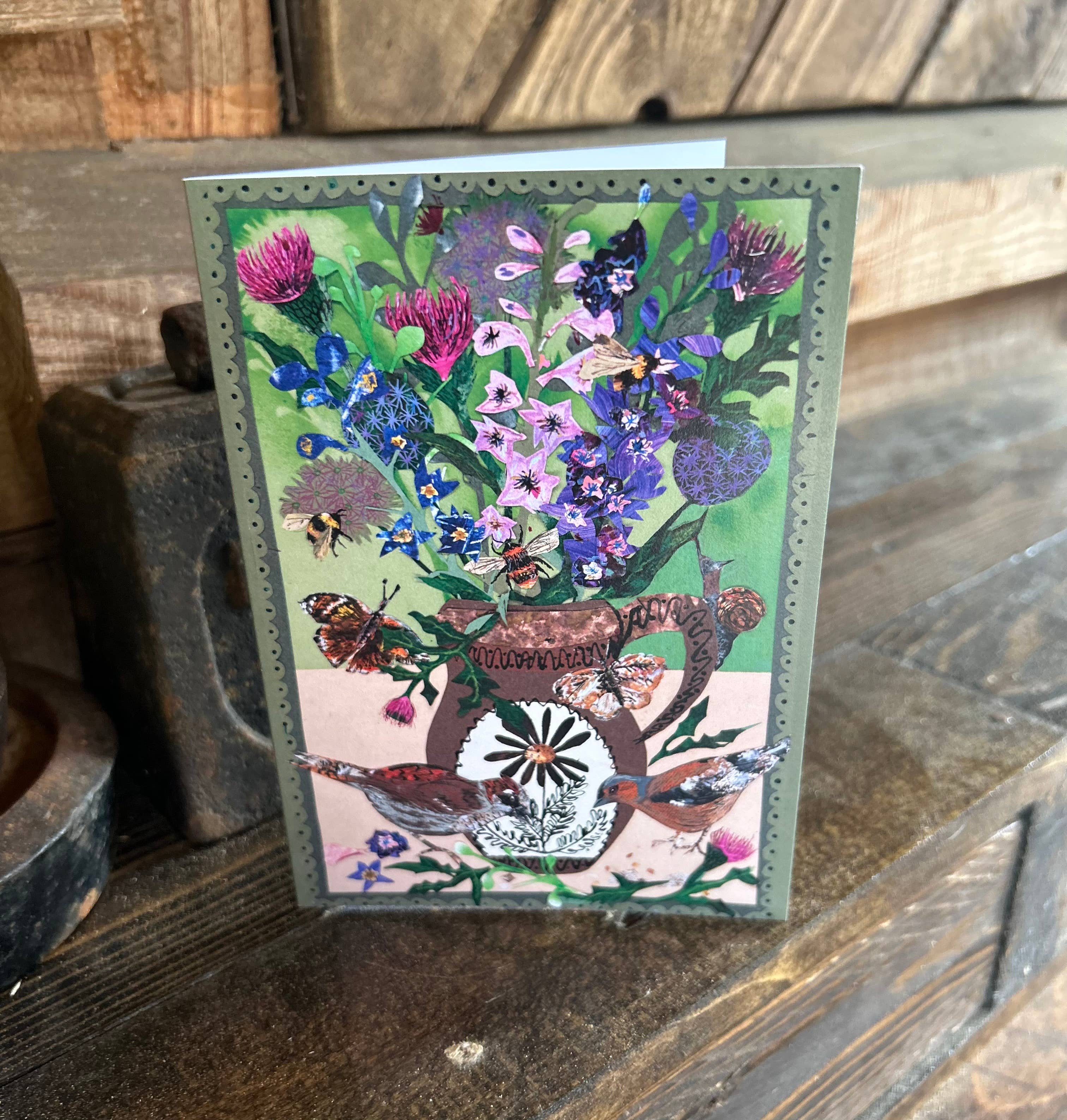 Summer Blooms Greetings Card