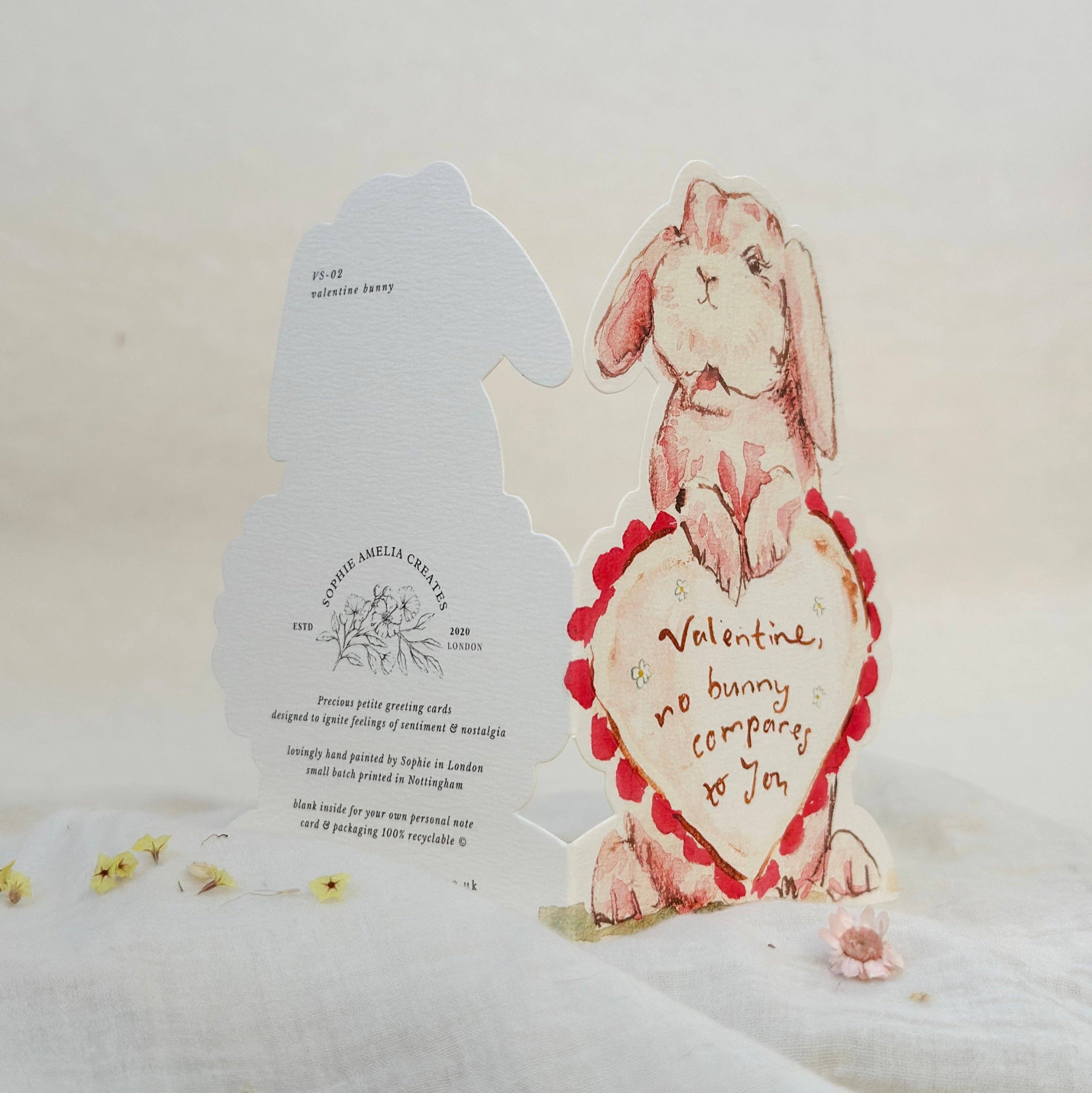 Valentine bunny - die cut card