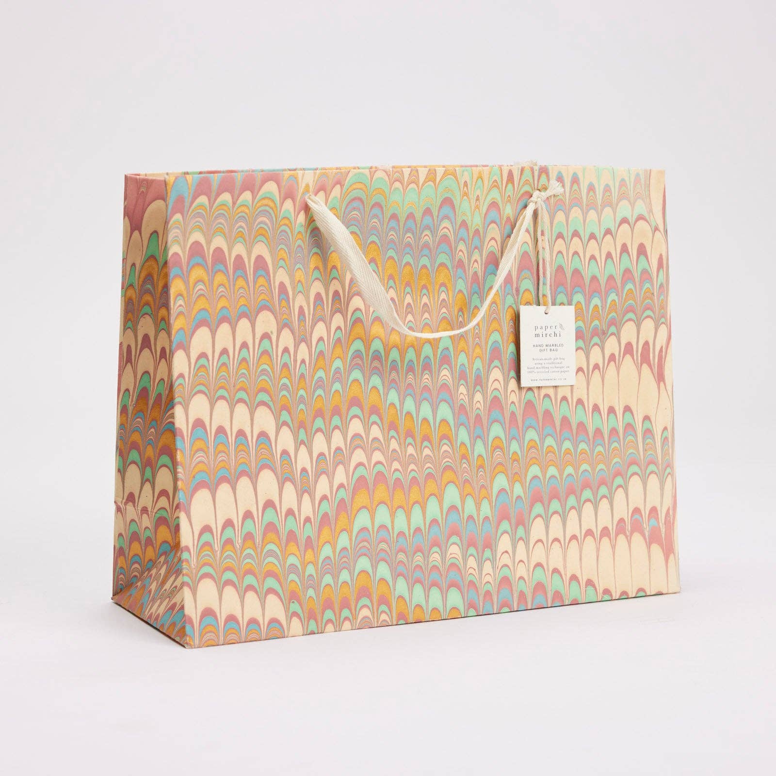 Hand Marbled Gift Bags (Large) - Bouquet