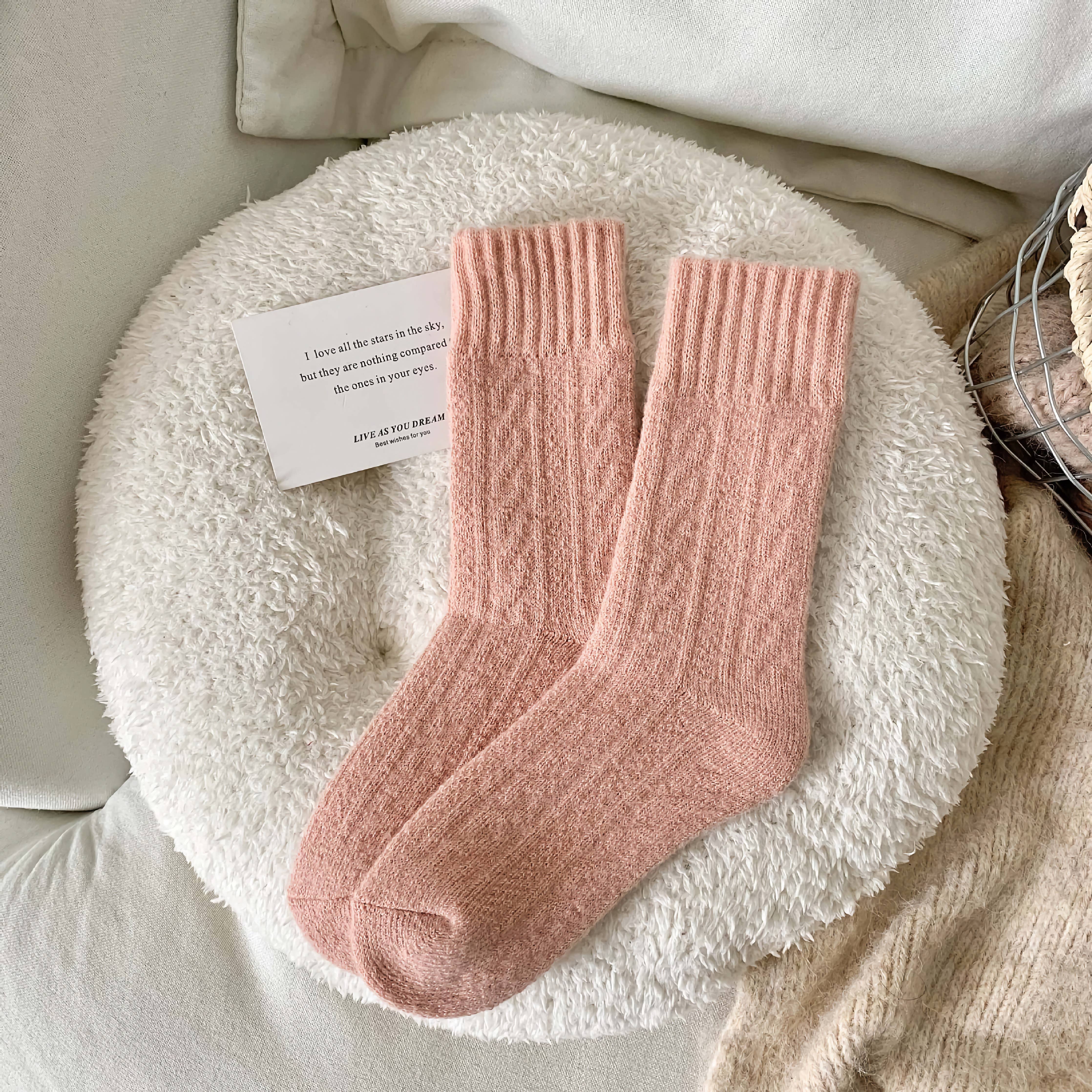 Women's Thick Wool Socks for Winter | 2 Colours Available