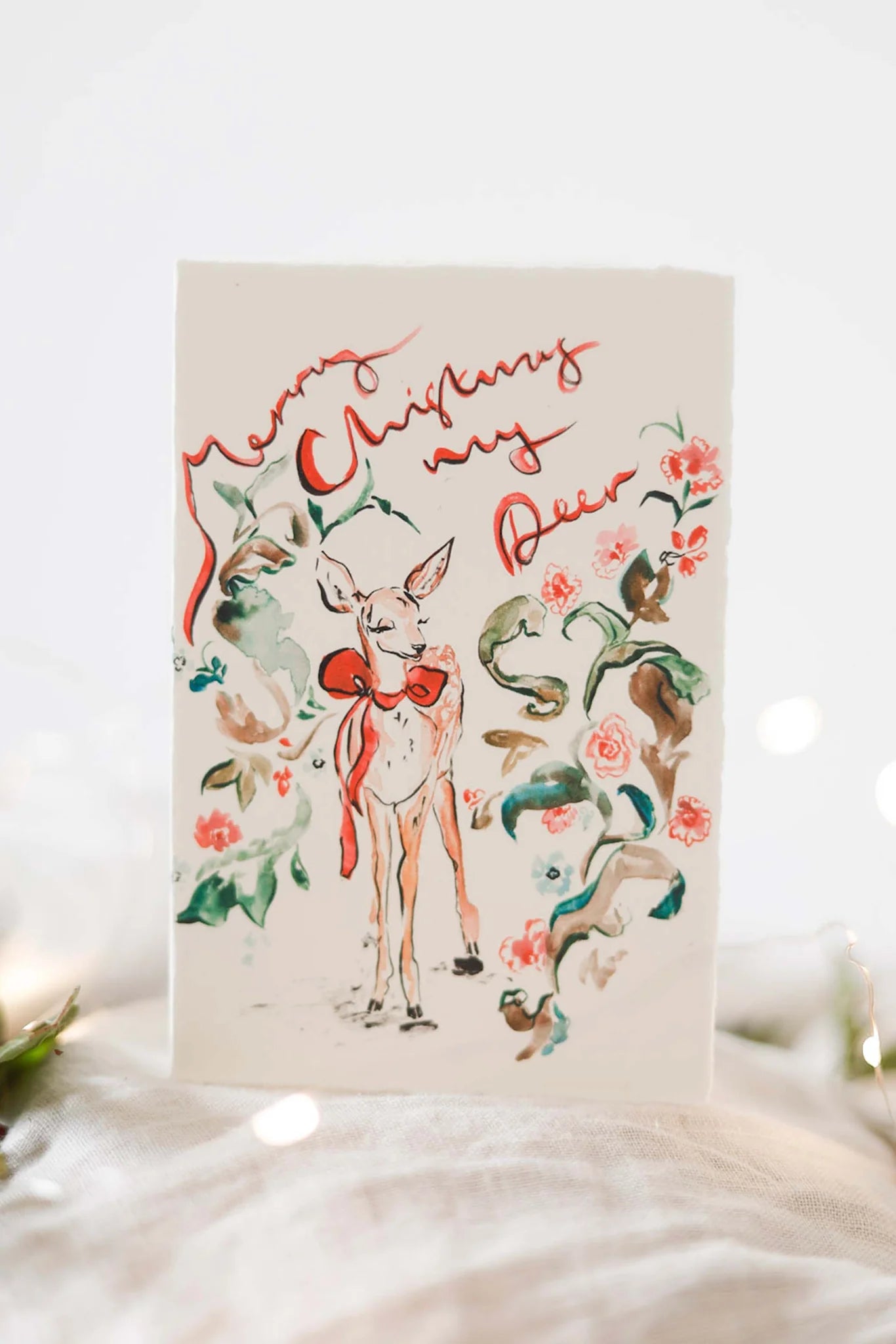 Merry Christmas My Deer Festive Card