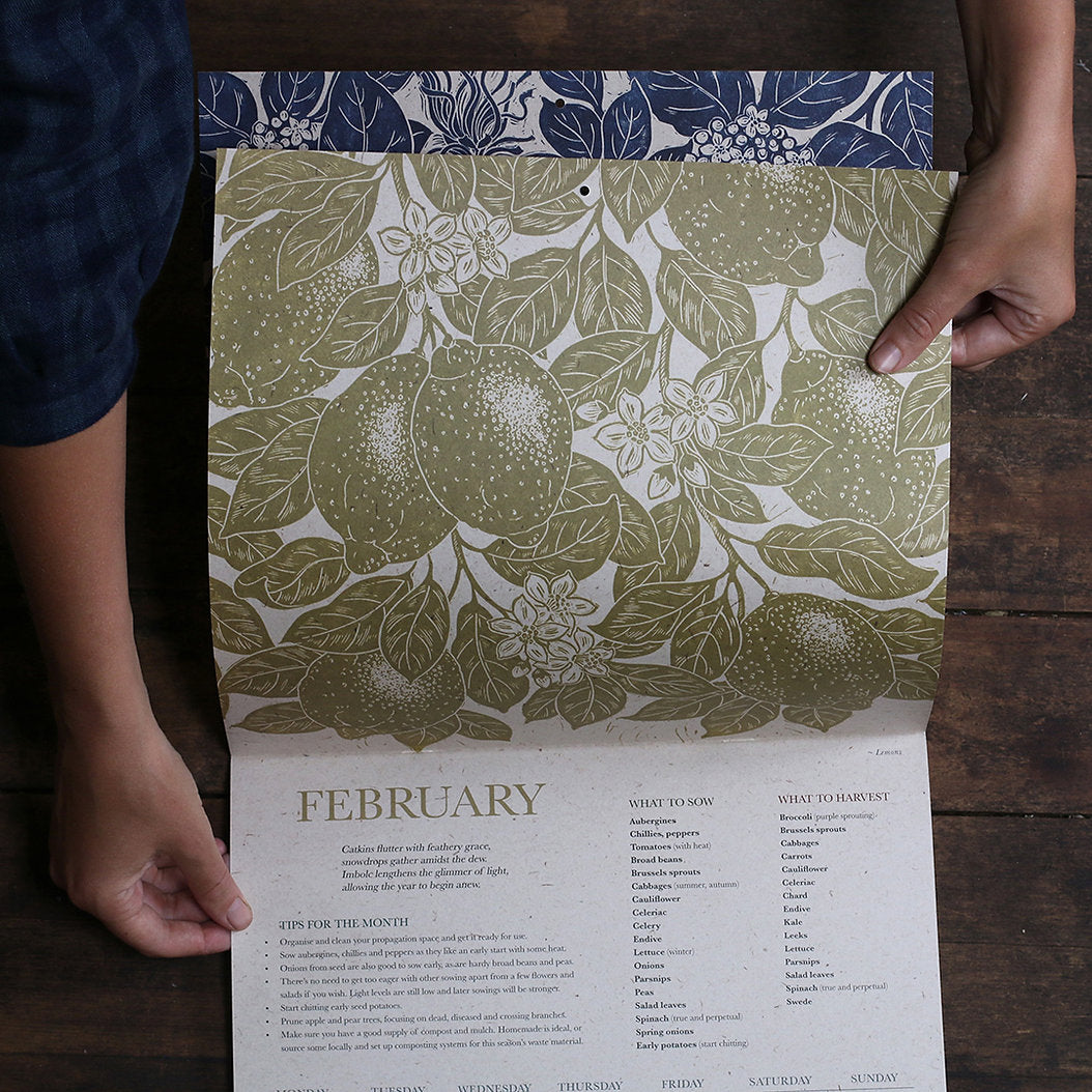 Growing Through The Seasons | Fruit & Vegetable 2025 Calendar by Isla Middleton