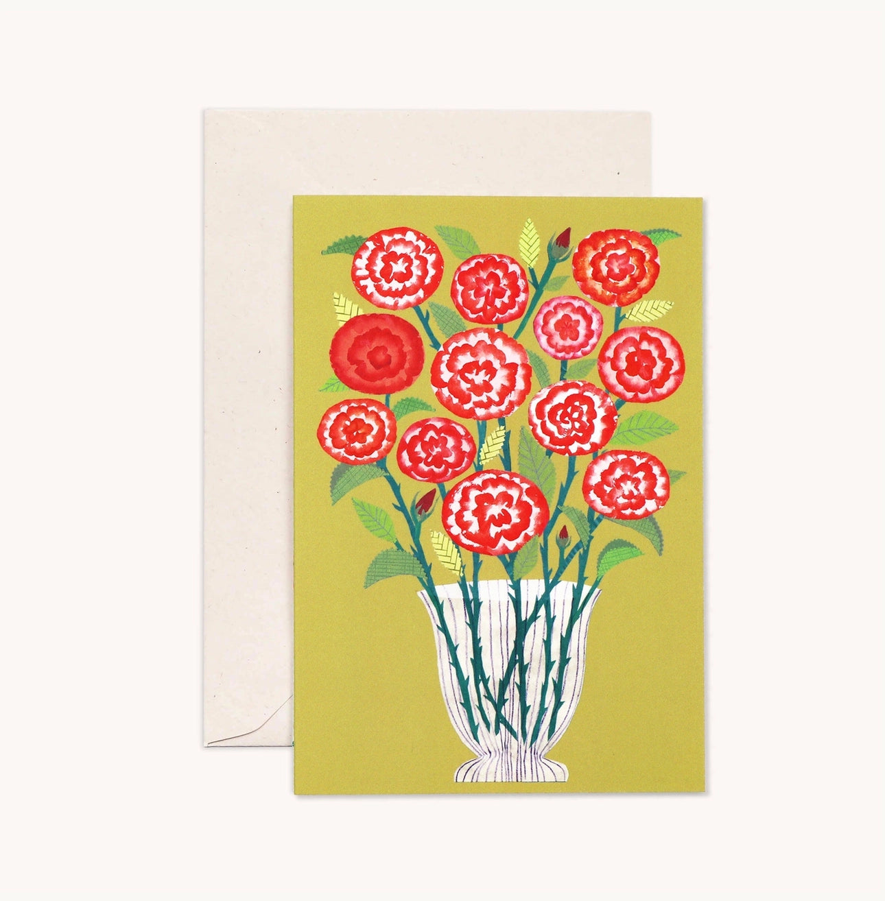 A Dozen Red Roses Greetings Card