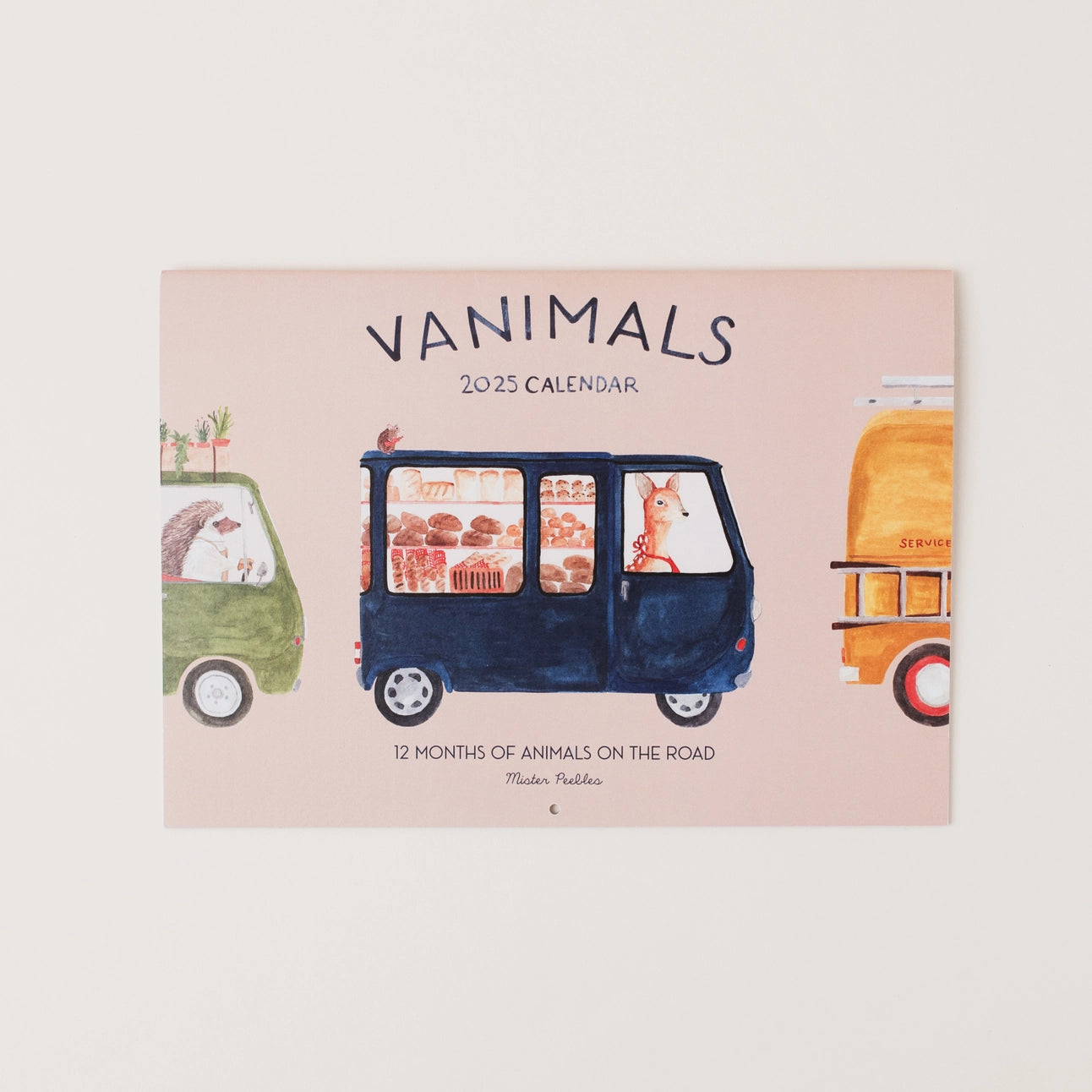 'Vanimals' 2025 Mister Peebles Calendar