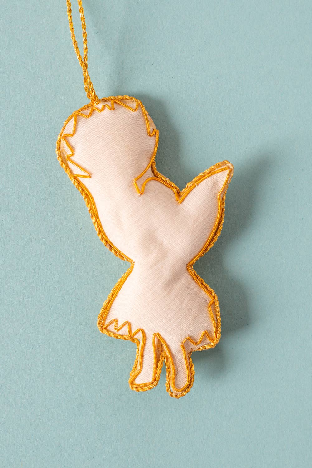 Beaded Fairy Holding a Flower Decoration