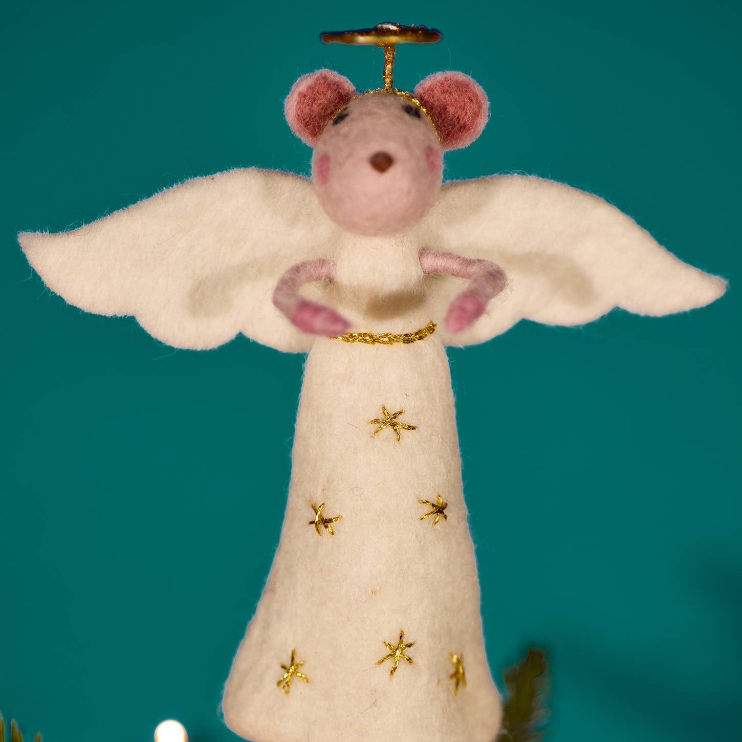 Felt Mouse Angel Tree Topper