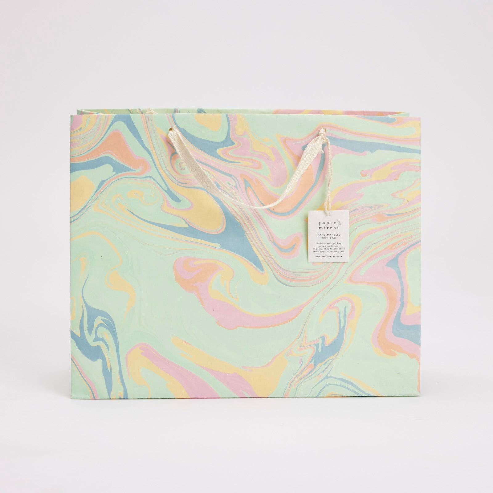 Hand Marbled Gift Bags (Large) - Bouquet