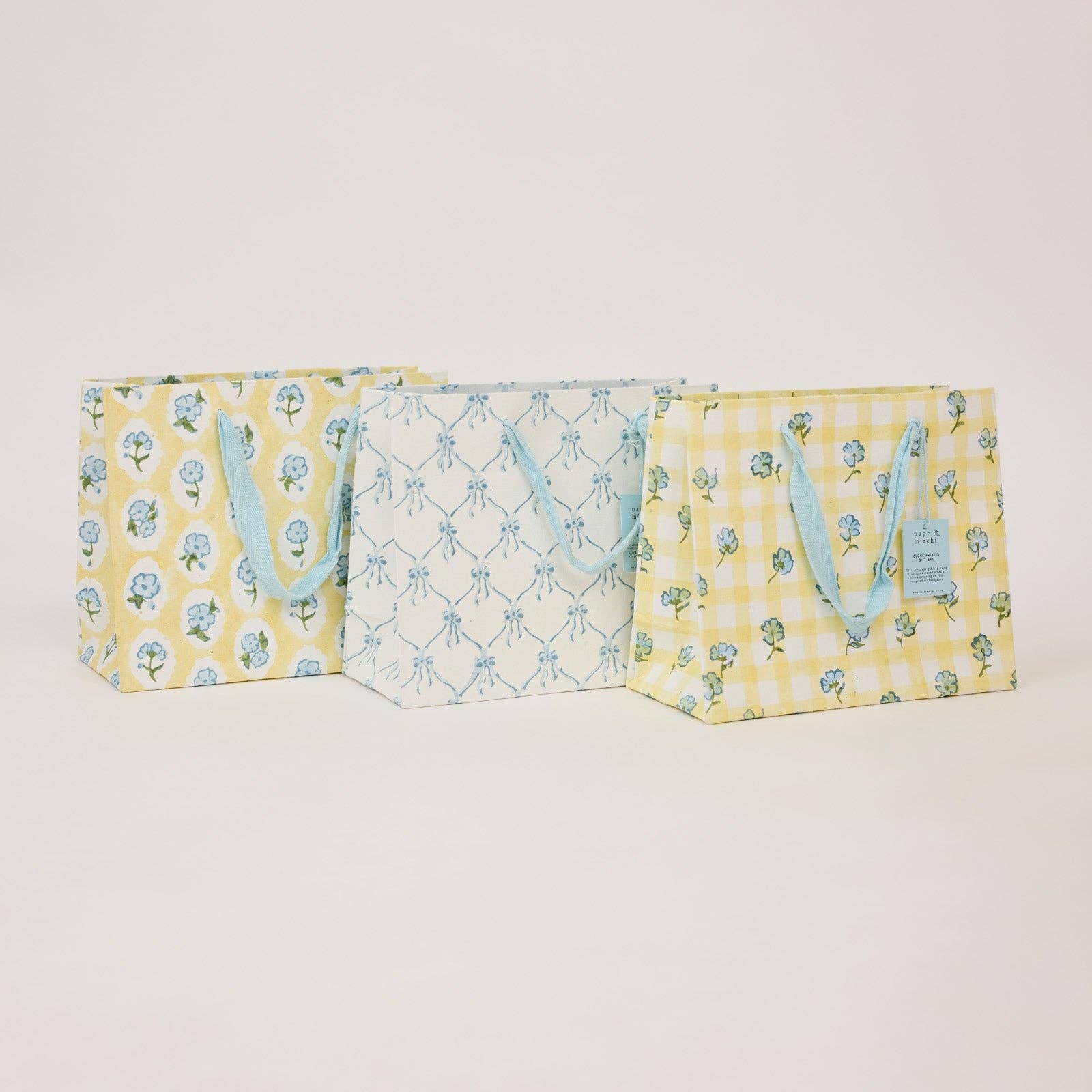 Block Printed Gift Bags (Medium) - Alaska