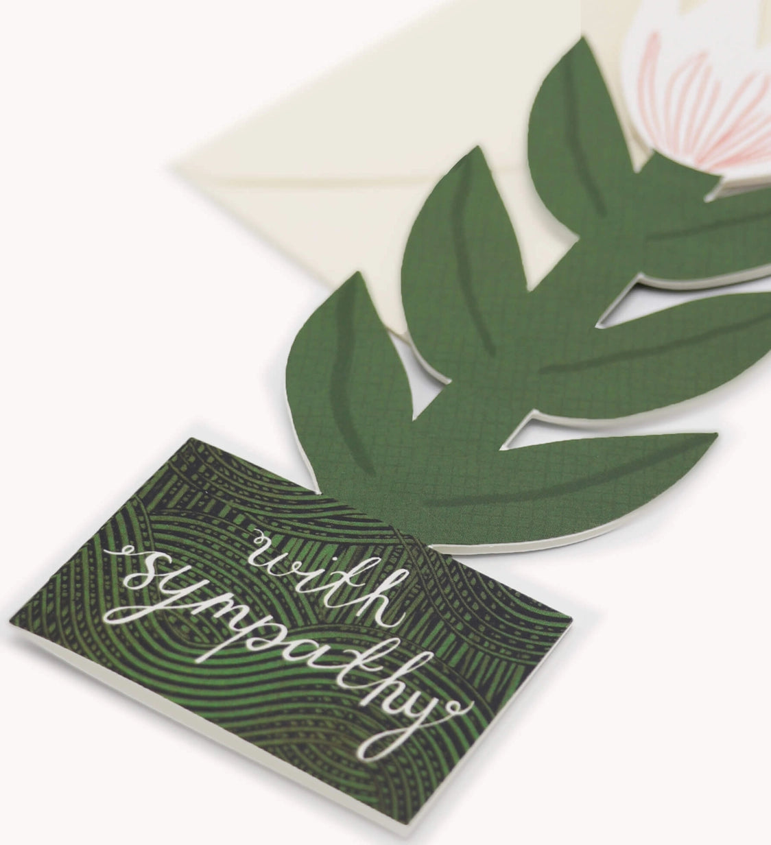 White Lily Sympathy Card
